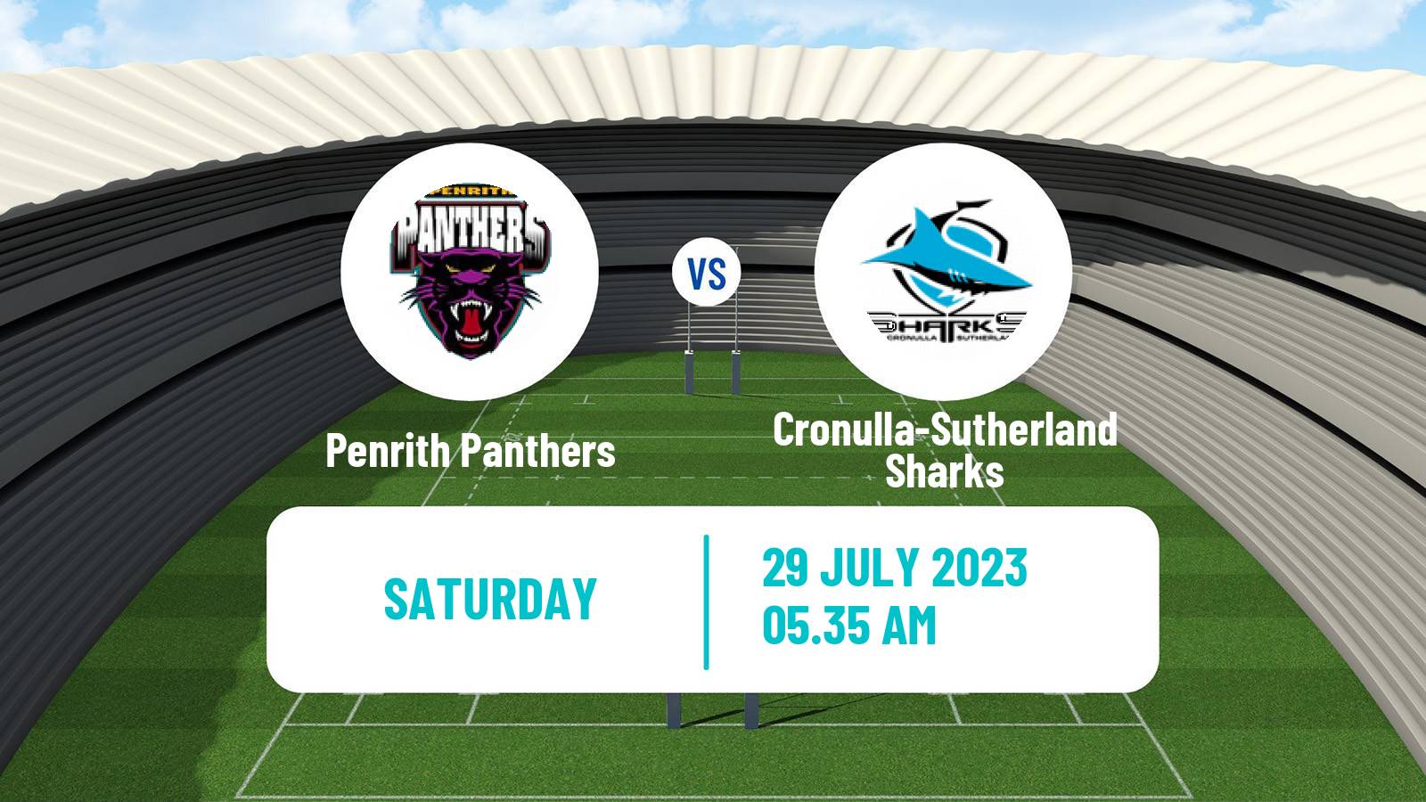 Rugby league Australian NRL Penrith Panthers - Cronulla-Sutherland Sharks