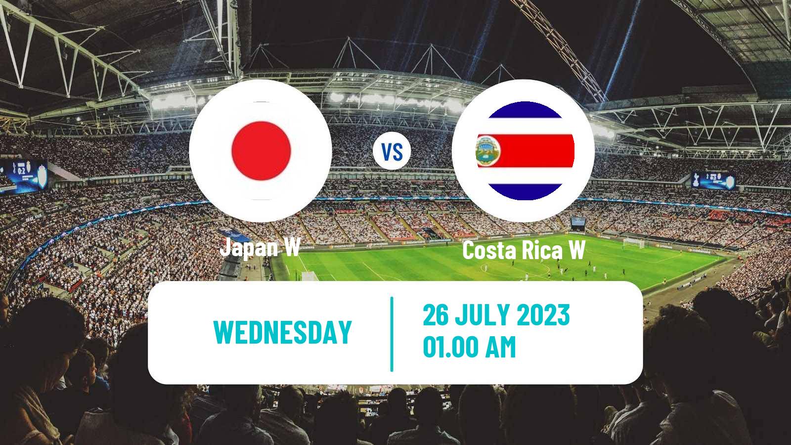 Soccer FIFA World Cup Women Japan W - Costa Rica W