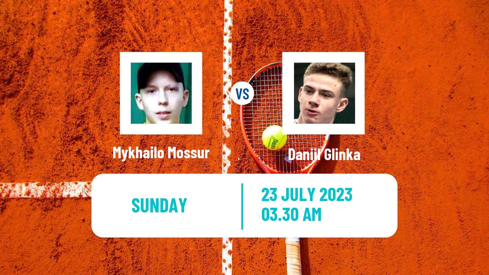 Tennis Astana Challenger Men Mykhailo Mossur - Daniil Glinka