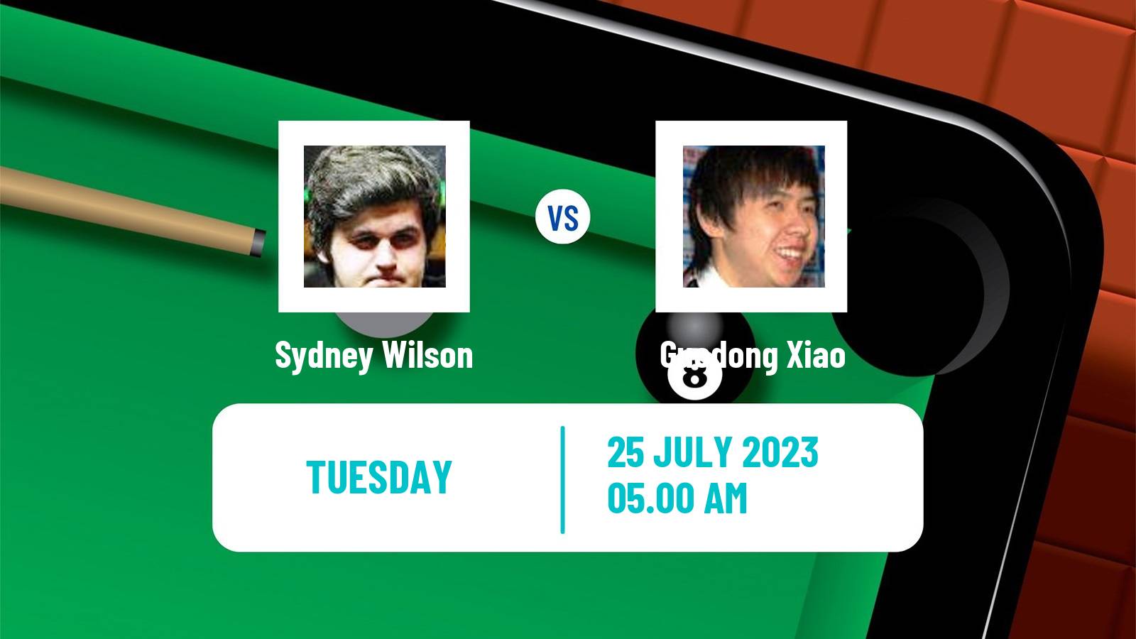 Snooker European Masters Sydney Wilson - Guodong Xiao