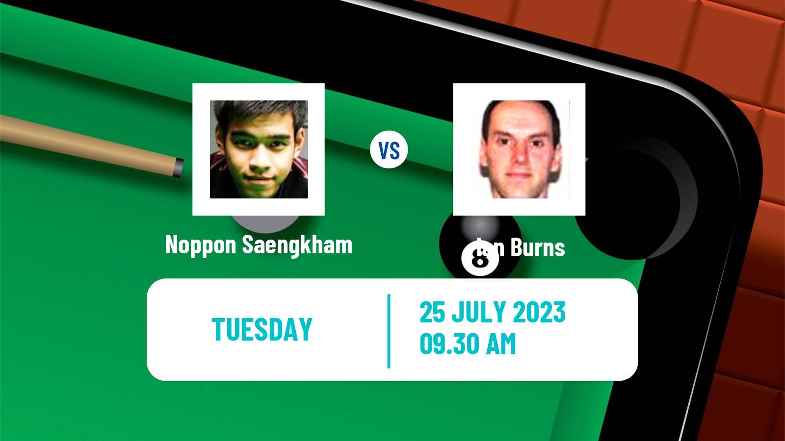 Snooker European Masters Noppon Saengkham - Ian Burns