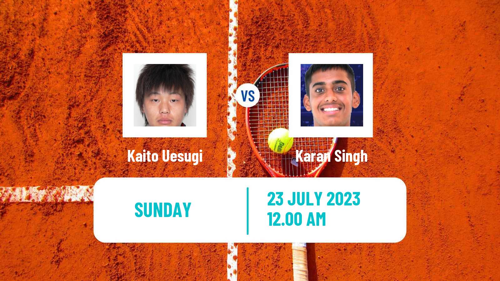 Tennis Astana Challenger Men Kaito Uesugi - Karan Singh