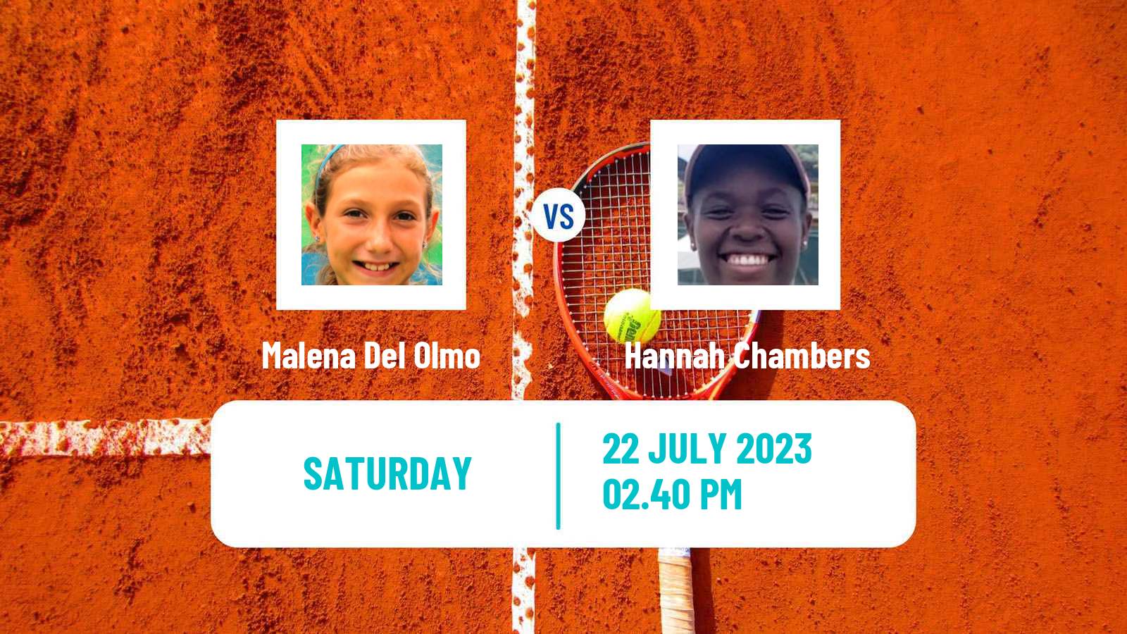 Tennis WTA Billie Jean King Cup Group III Malena Del Olmo - Hannah Chambers