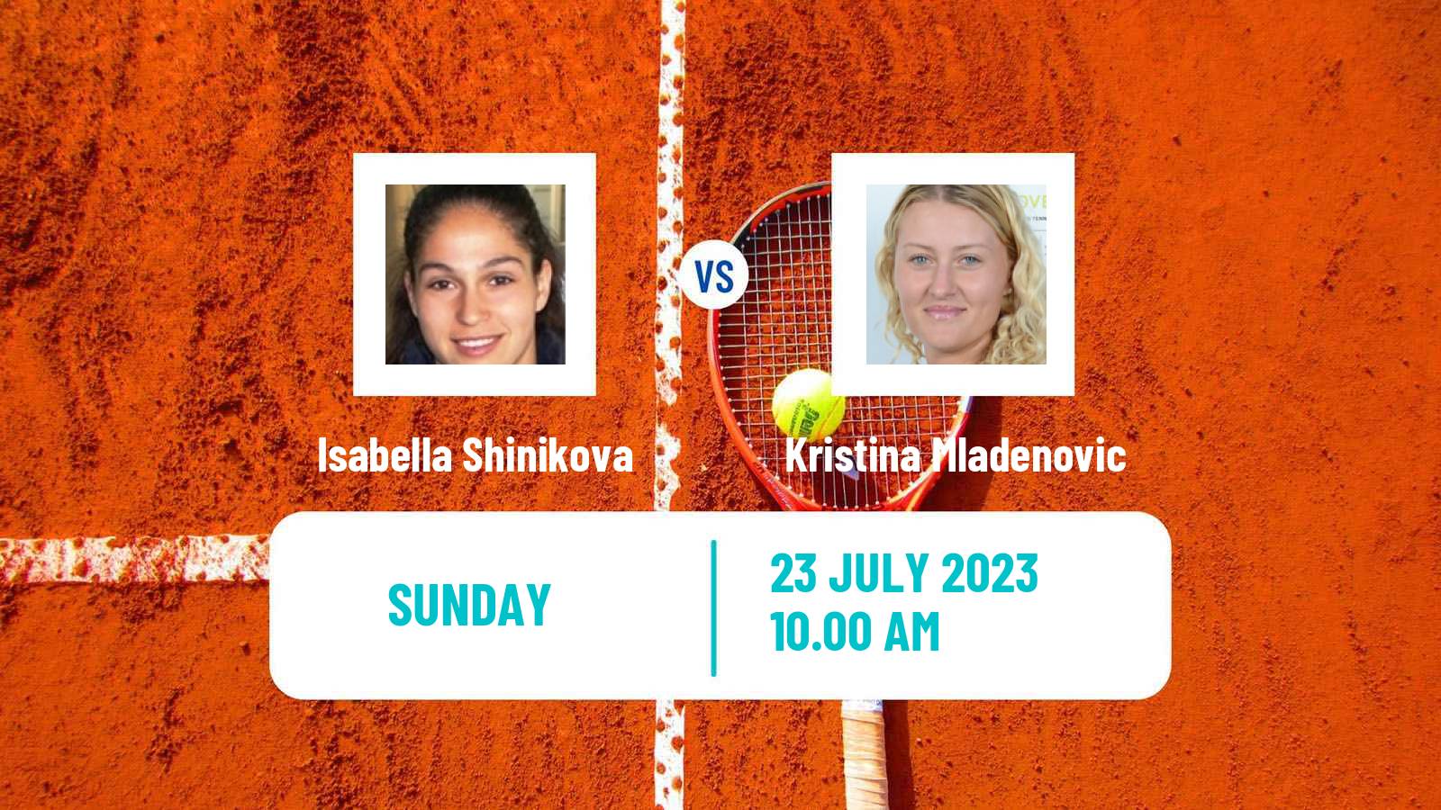 Tennis ITF W40 Porto 3 Women Isabella Shinikova - Kristina Mladenovic