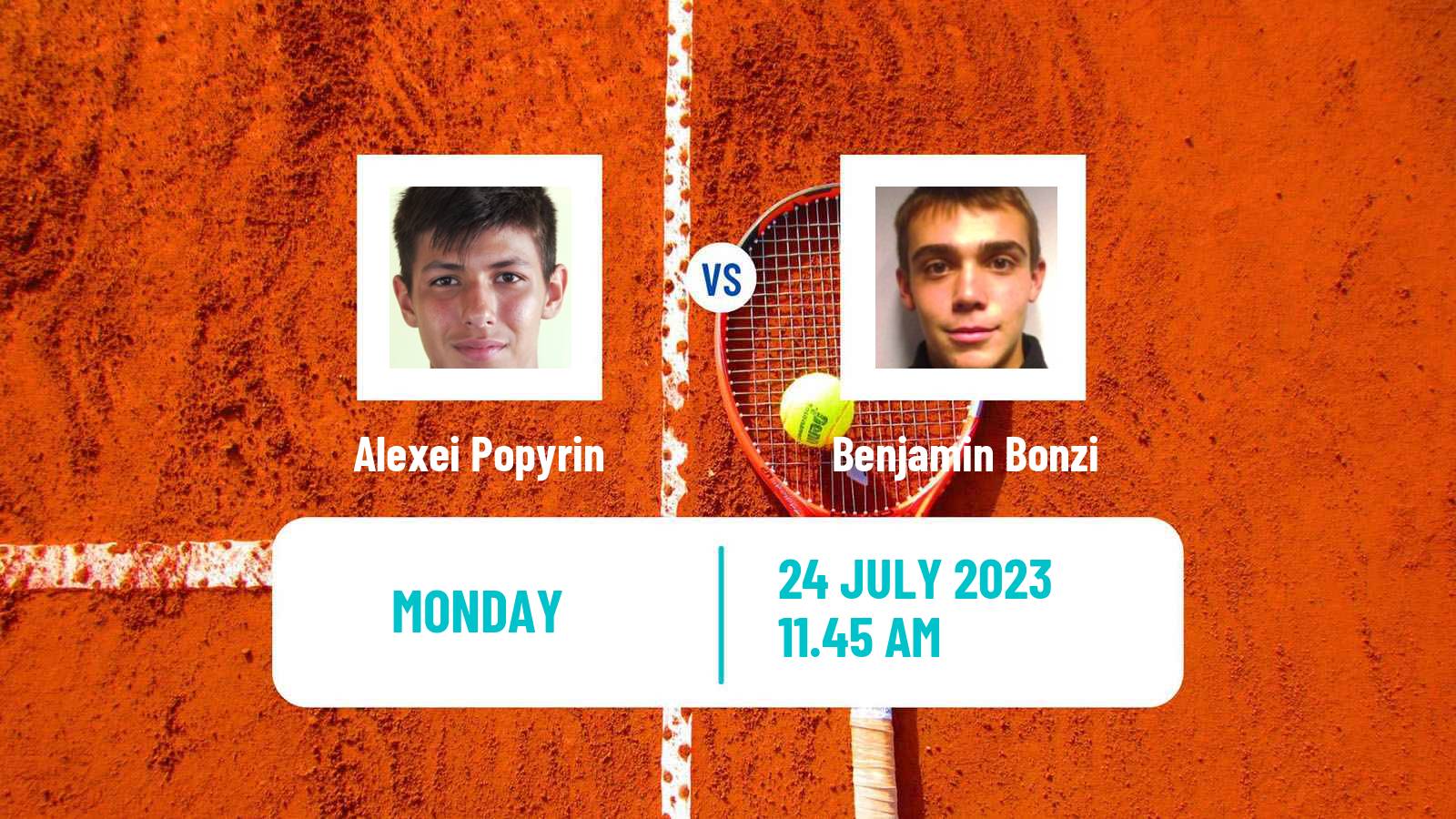 Tennis ATP Umag Alexei Popyrin - Benjamin Bonzi
