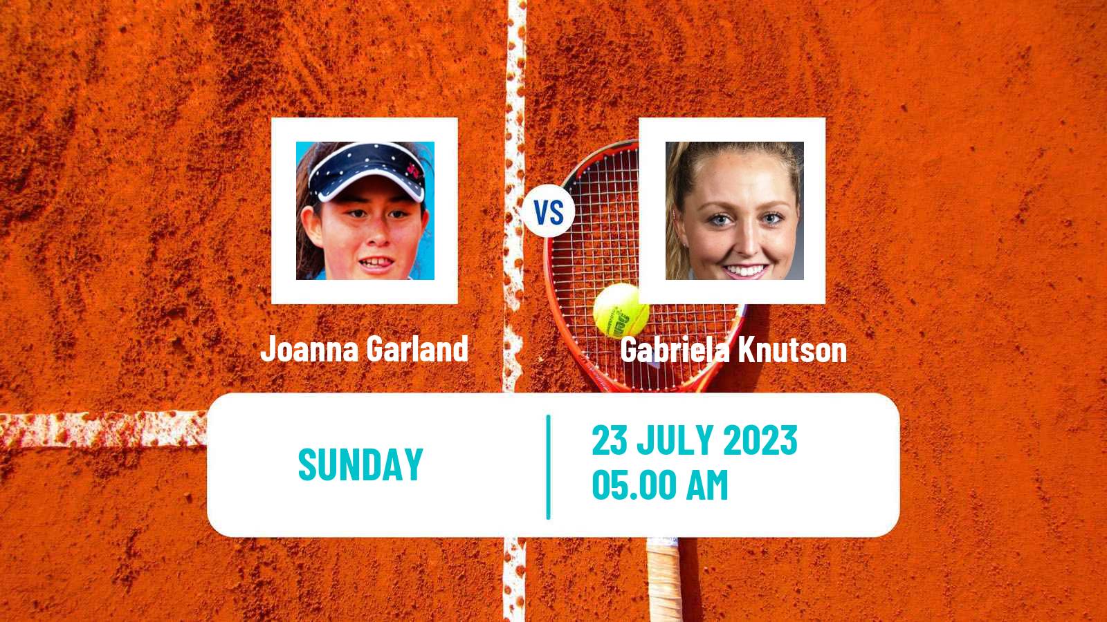Tennis WTA Warsaw Joanna Garland - Gabriela Knutson