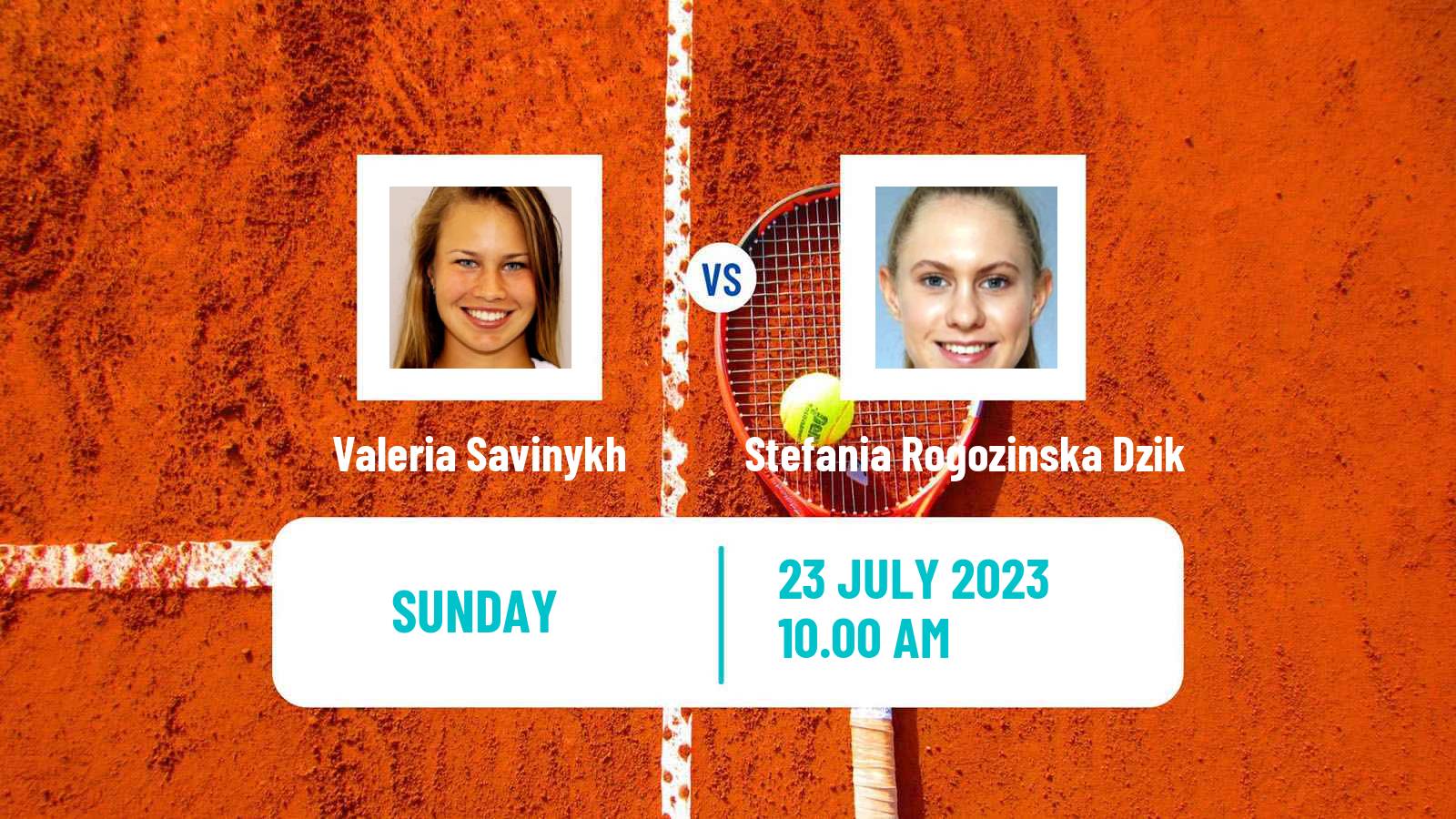 Tennis WTA Warsaw Valeria Savinykh - Stefania Rogozinska Dzik