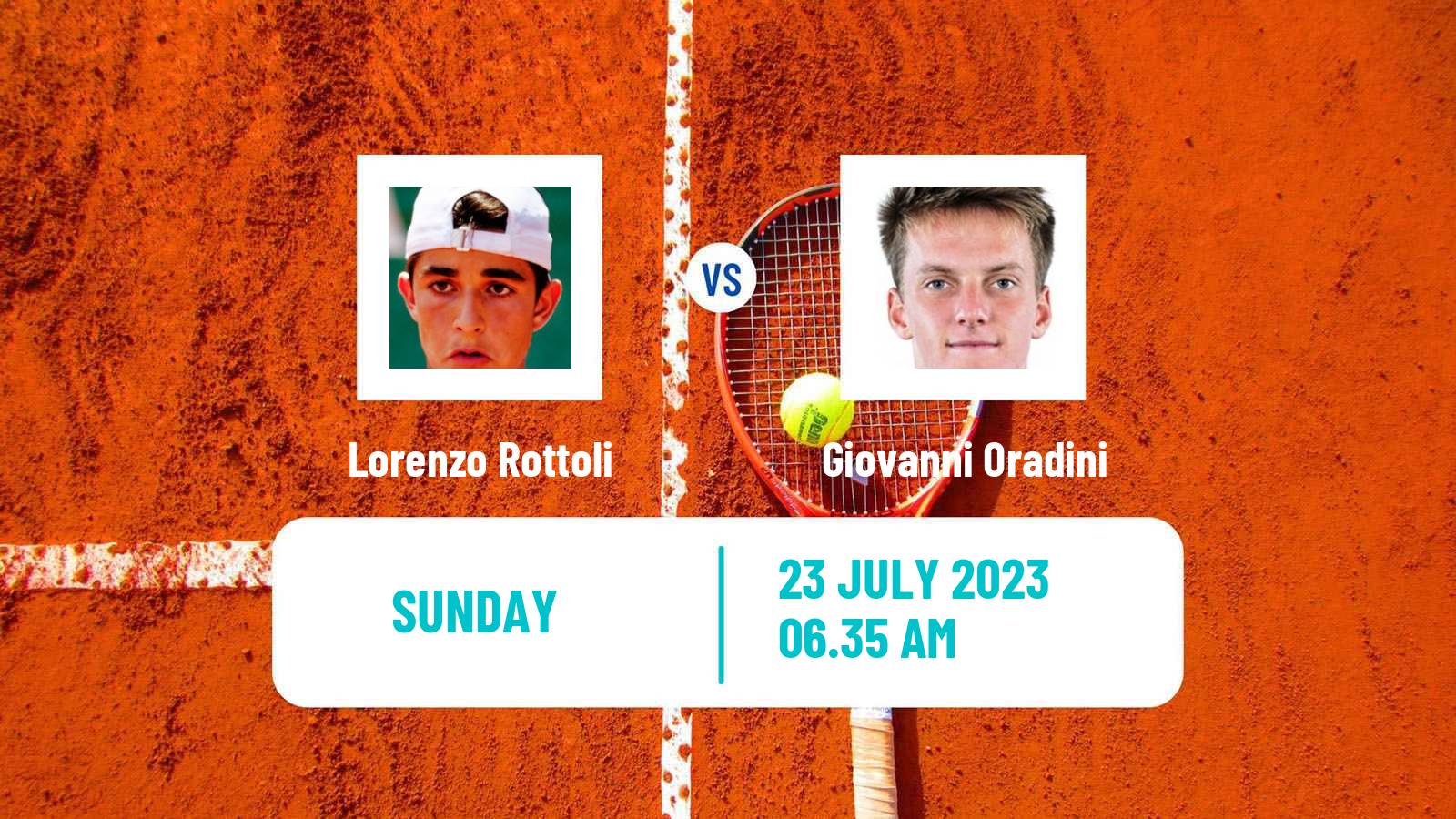 Tennis Verona Challenger Men Lorenzo Rottoli - Giovanni Oradini