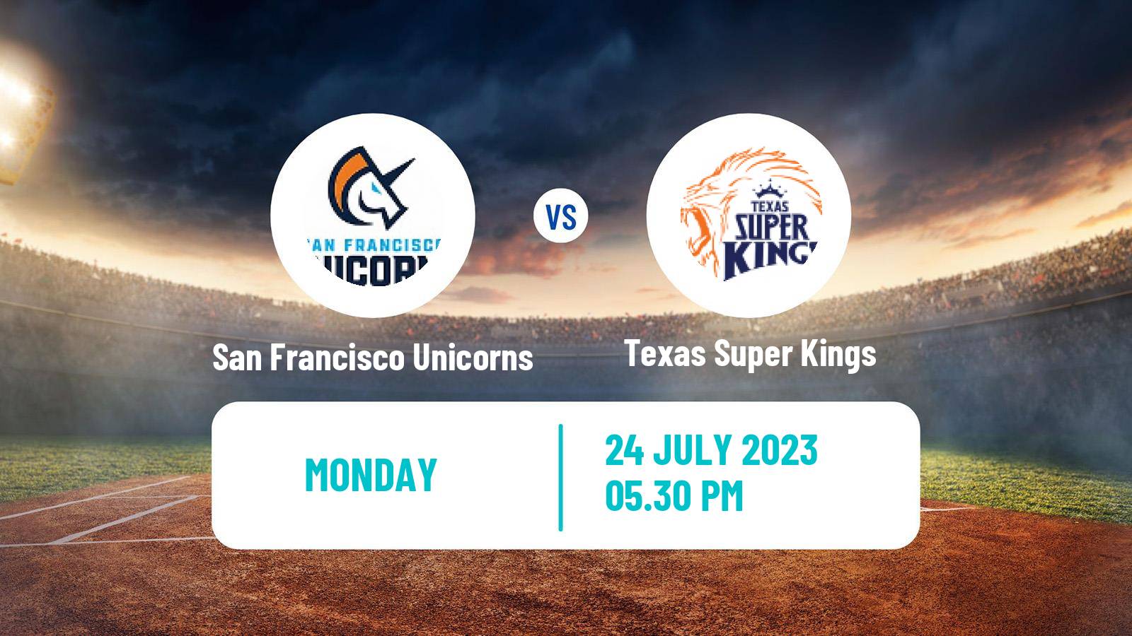 Cricket MLC Cricket San Francisco Unicorns - Texas Super Kings