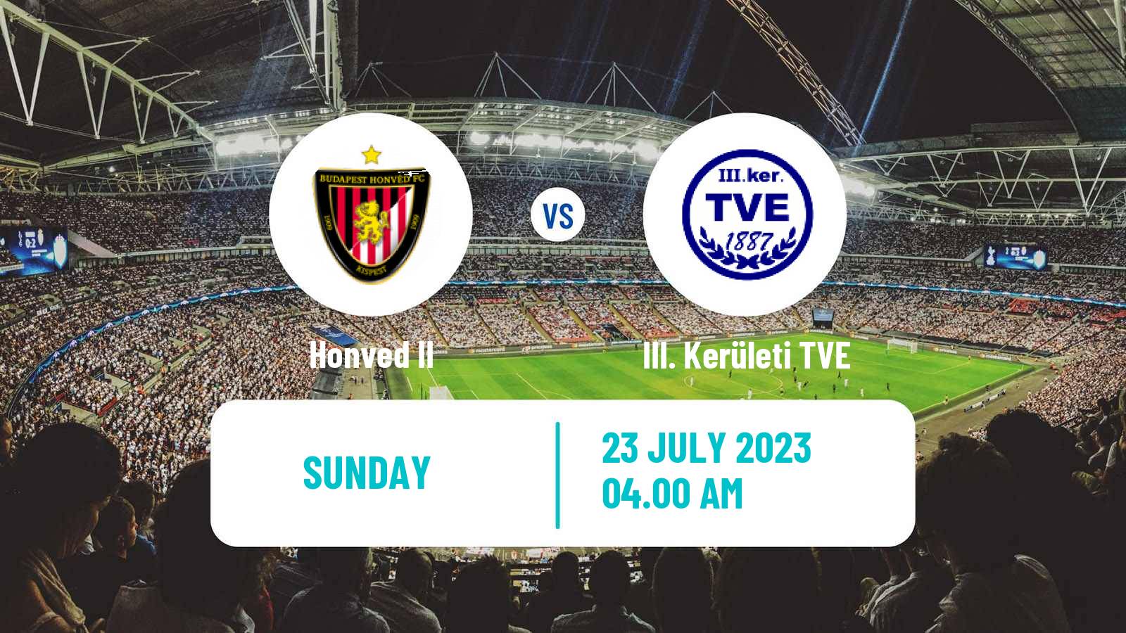 Soccer Club Friendly Honved II - III. Kerületi TVE