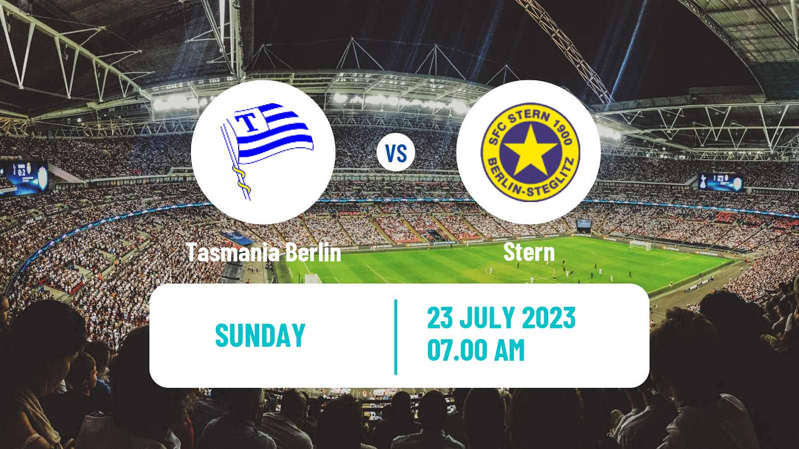 Soccer Club Friendly Tasmania Berlin - Stern