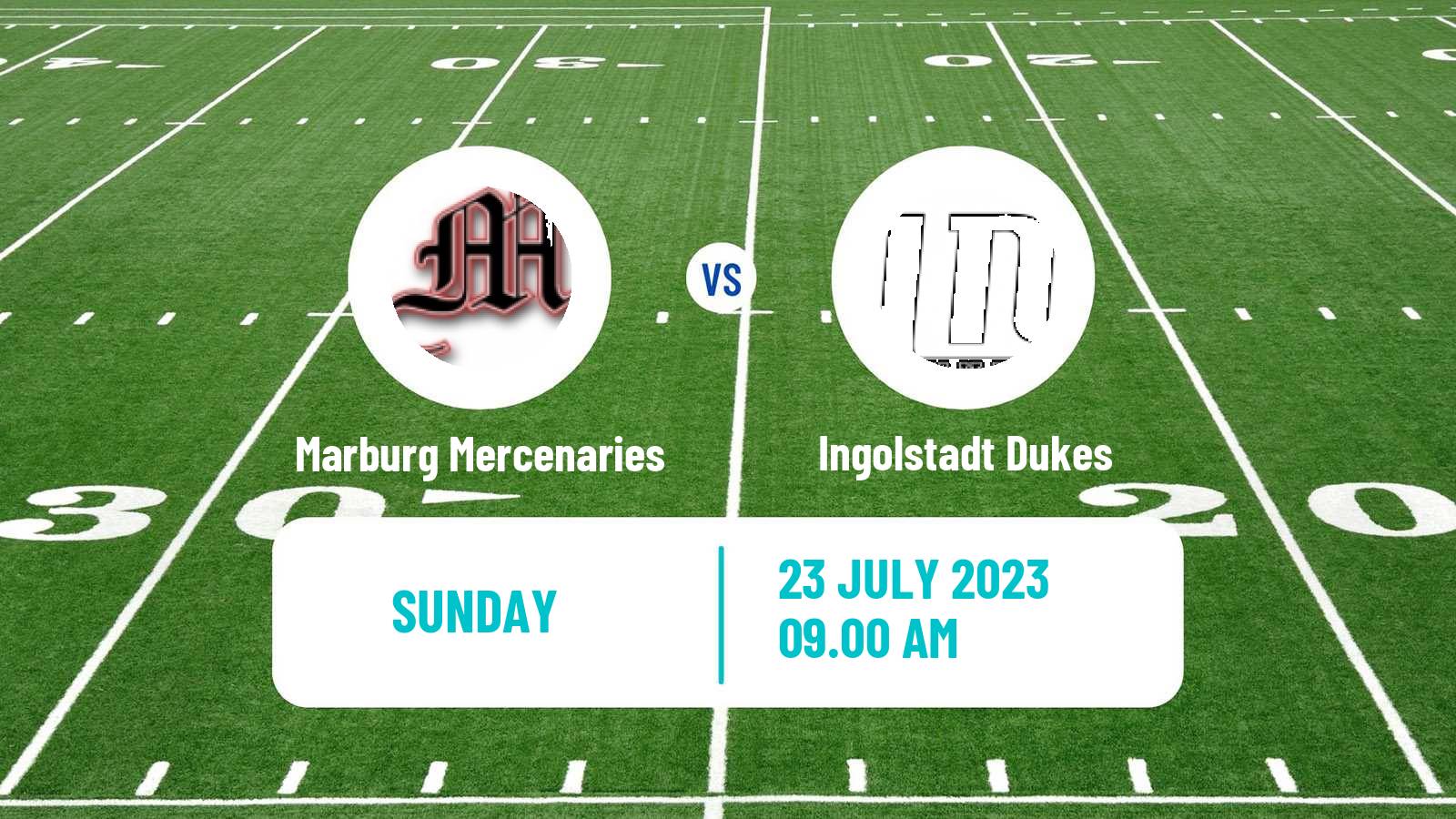 American football German GFL Marburg Mercenaries - Ingolstadt Dukes