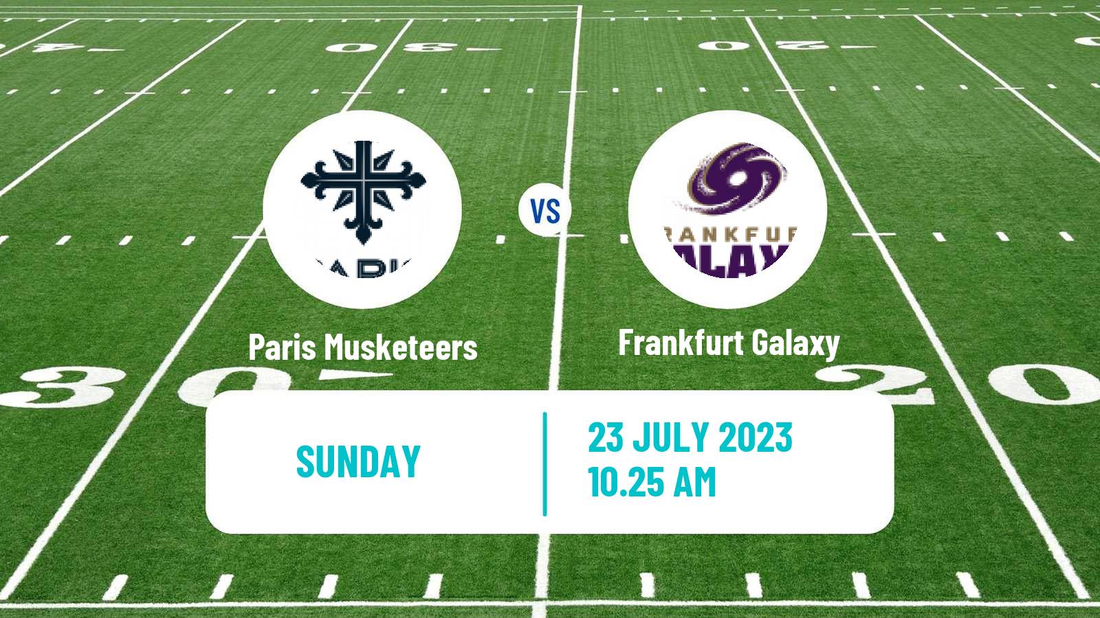 American football European League of American Football Paris Musketeers - Frankfurt Galaxy