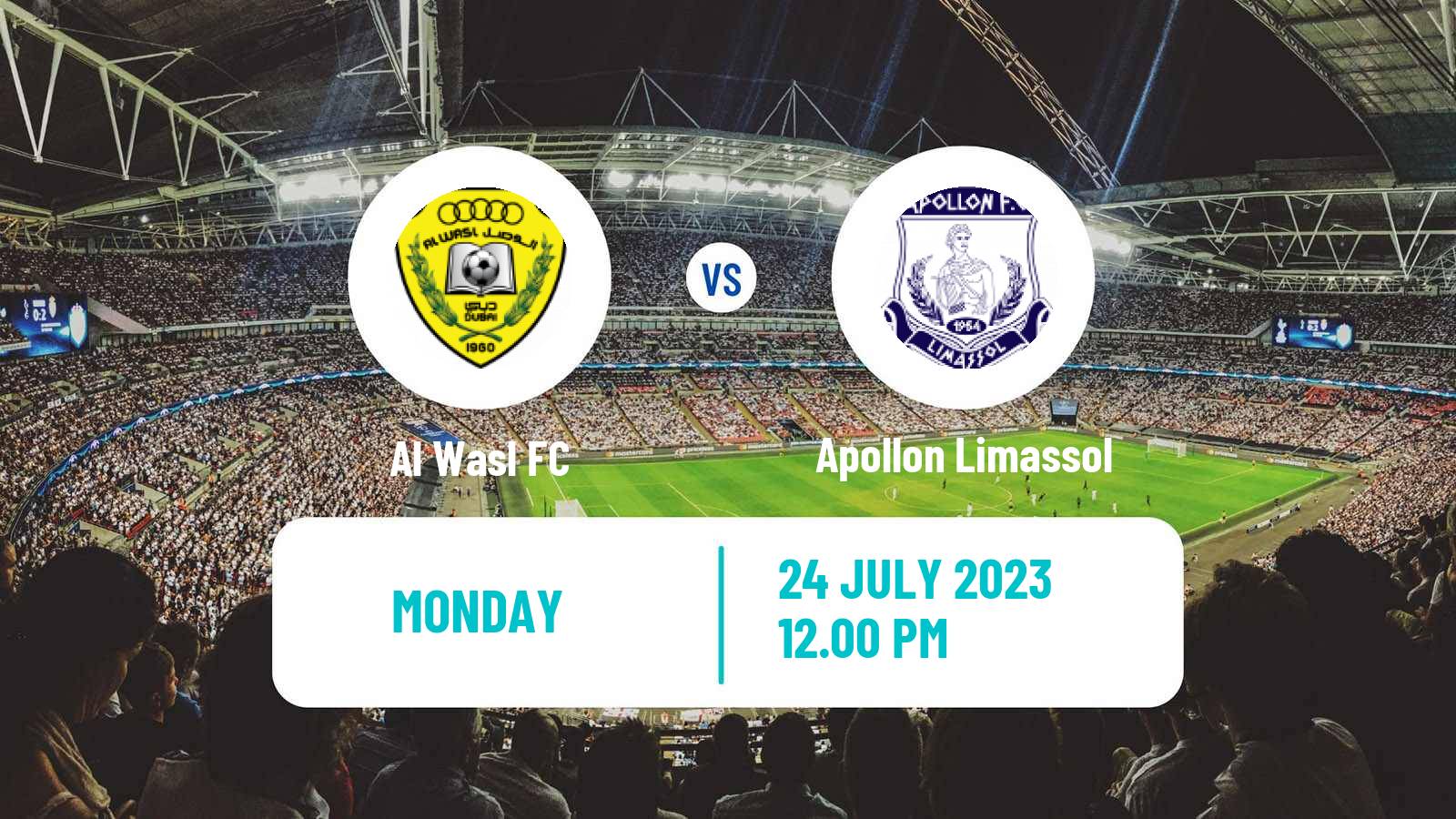 Soccer Club Friendly Al Wasl - Apollon Limassol