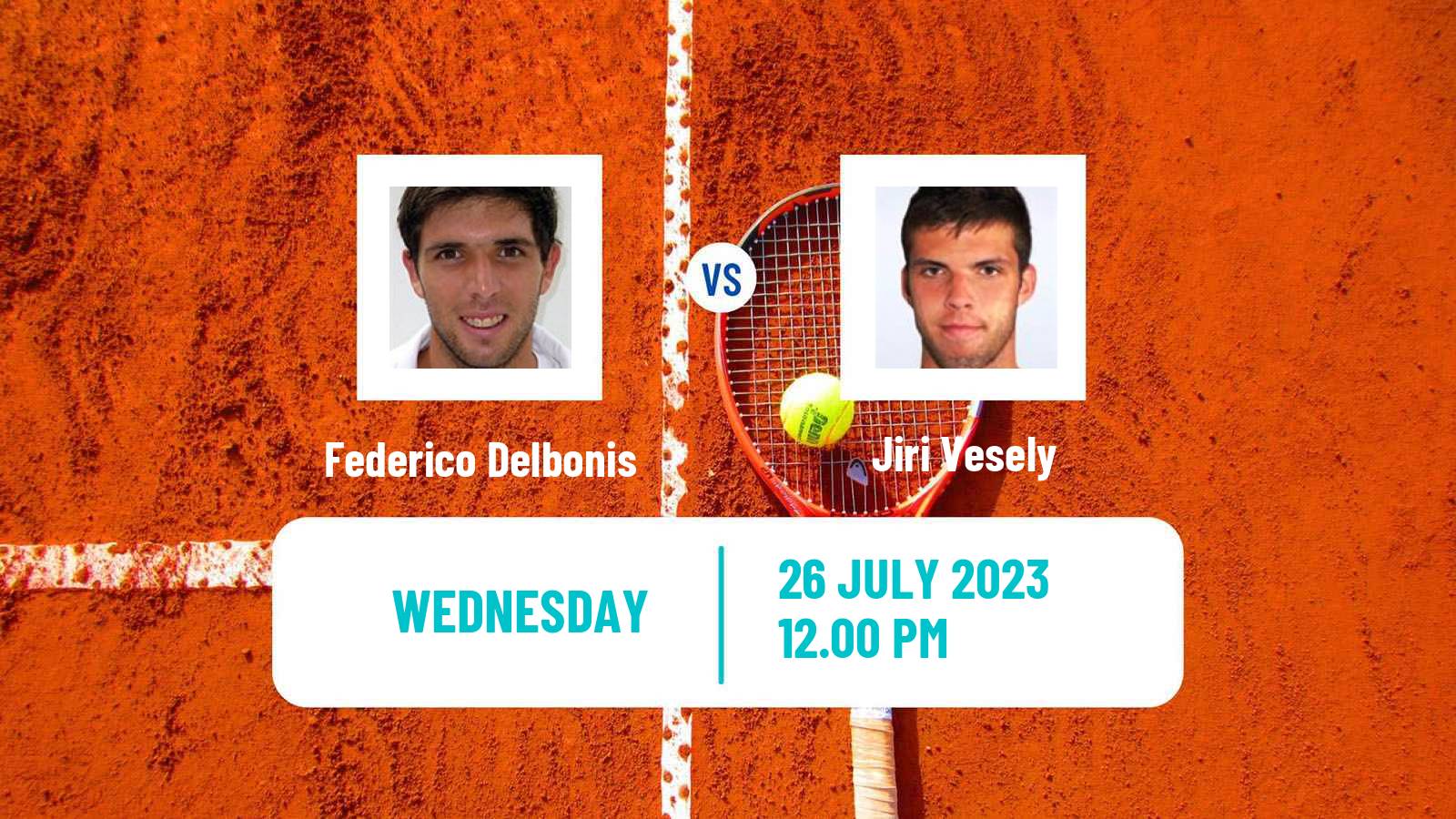 Tennis Verona Challenger Men Federico Delbonis - Jiri Vesely