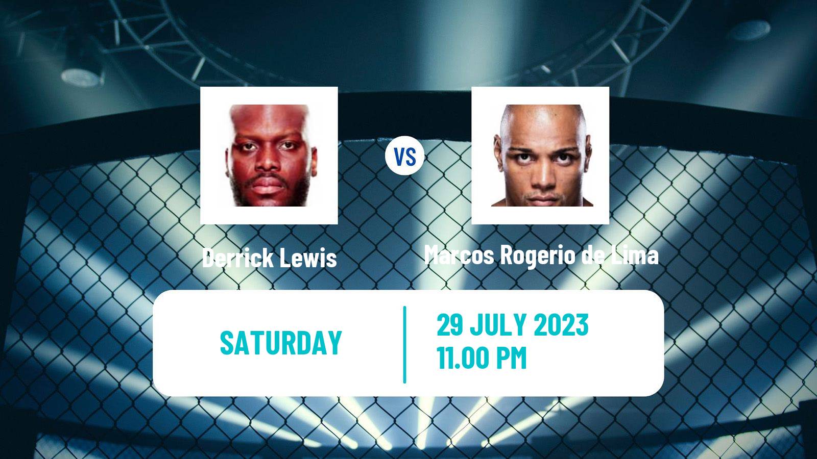 MMA Heavyweight UFC Men Derrick Lewis - Marcos Rogerio de Lima