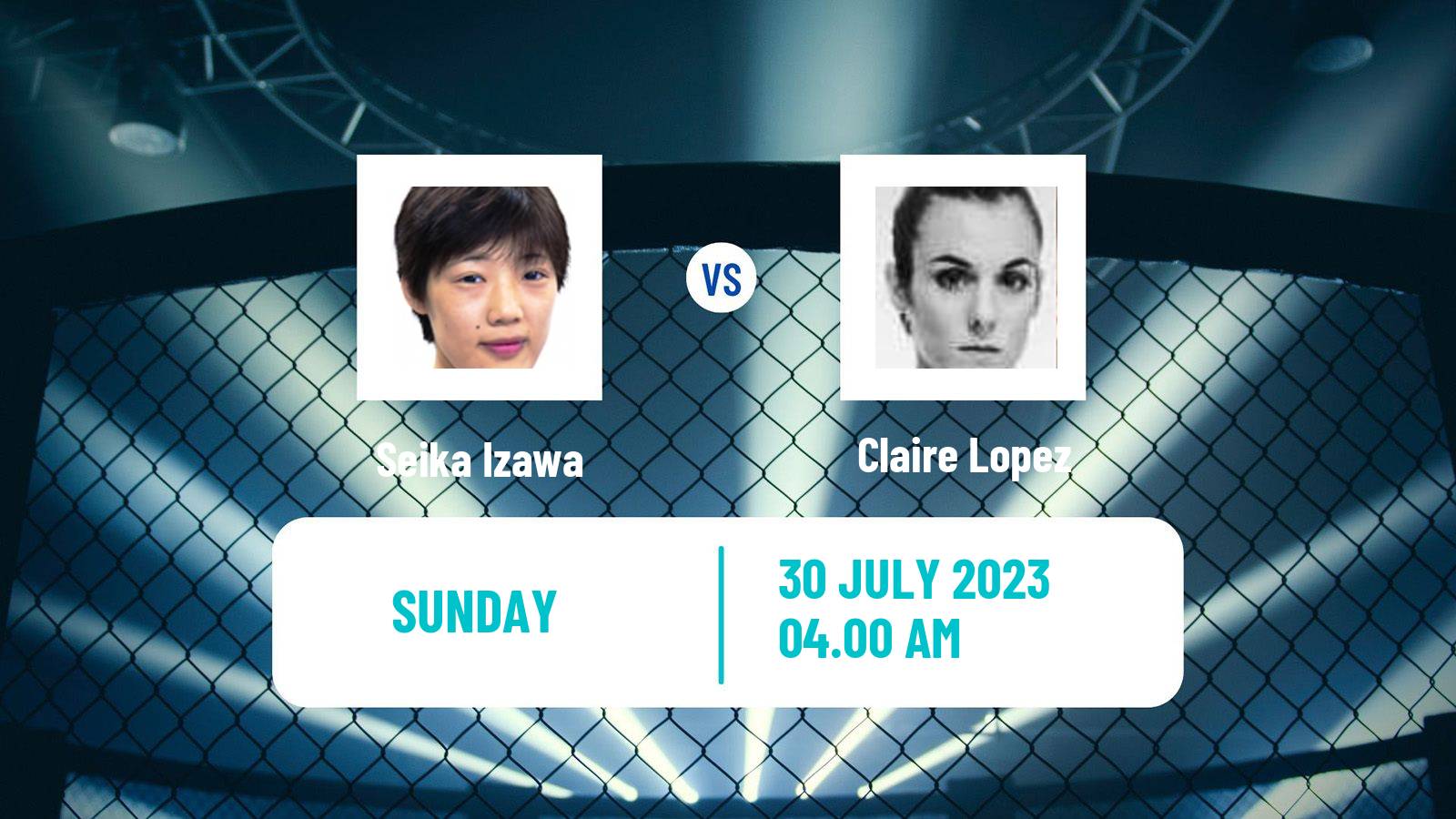 MMA Atomweight Rizin Women Seika Izawa - Claire Lopez