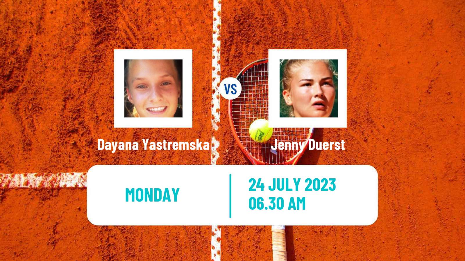 Tennis WTA Lausanne Dayana Yastremska - Jenny Duerst