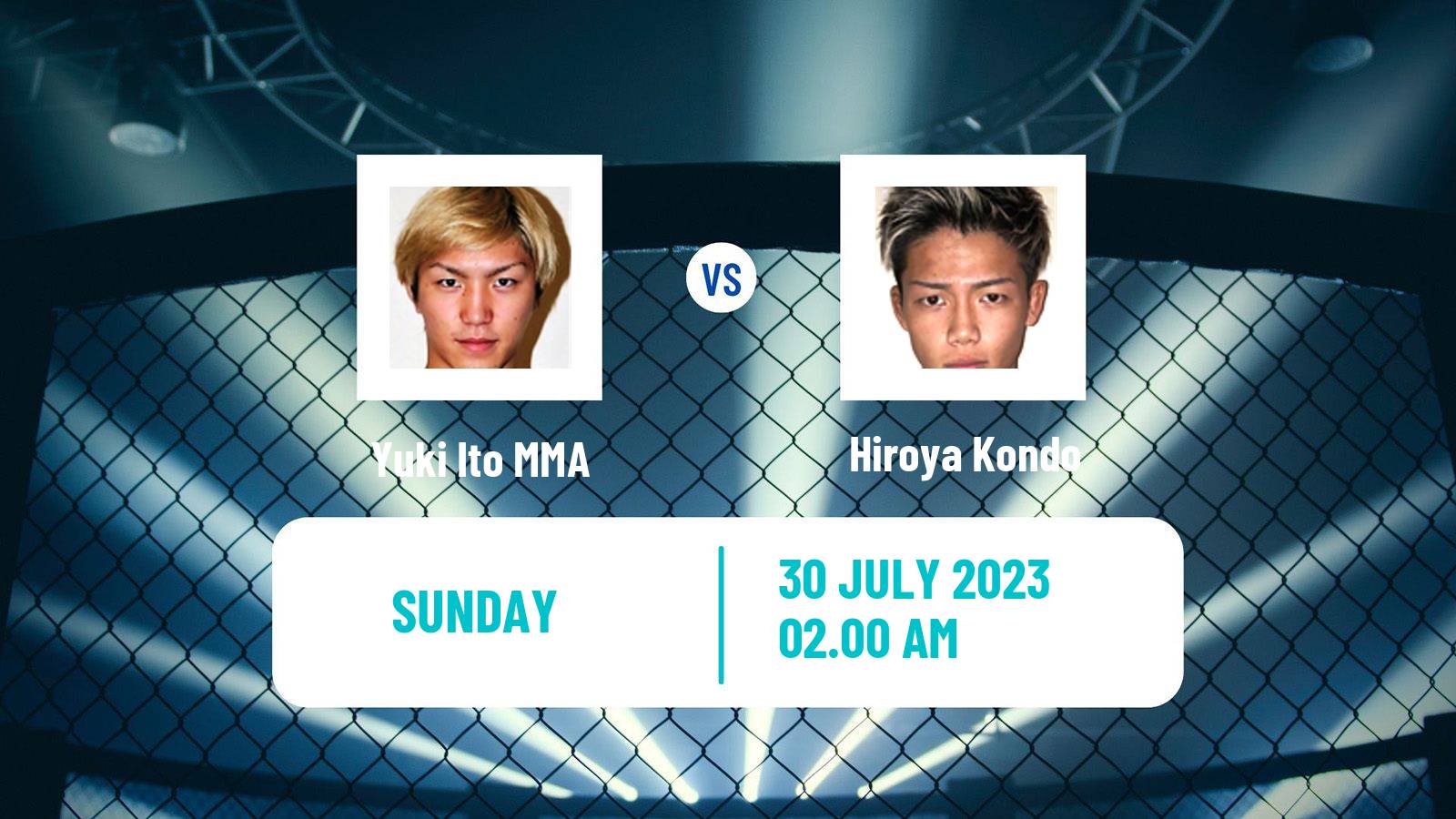 MMA Catchweight Rizin Men Yuki Ito - Hiroya Kondo