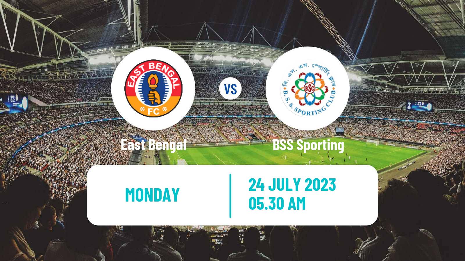 Soccer Calcutta Premier Division East Bengal - BSS Sporting