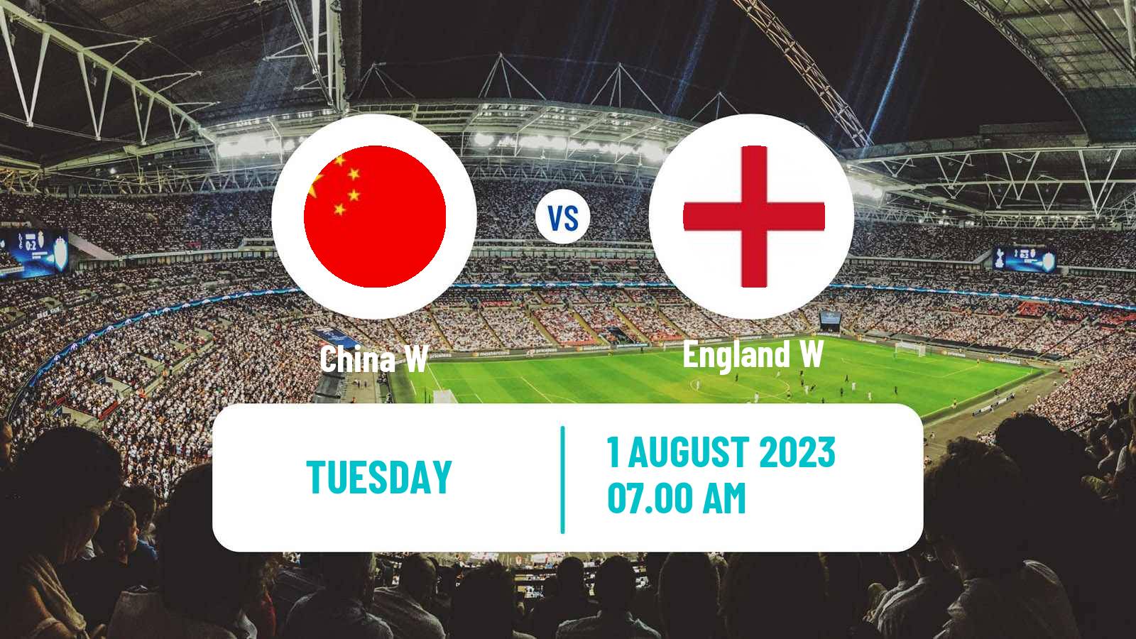 Soccer FIFA World Cup Women China W - England W