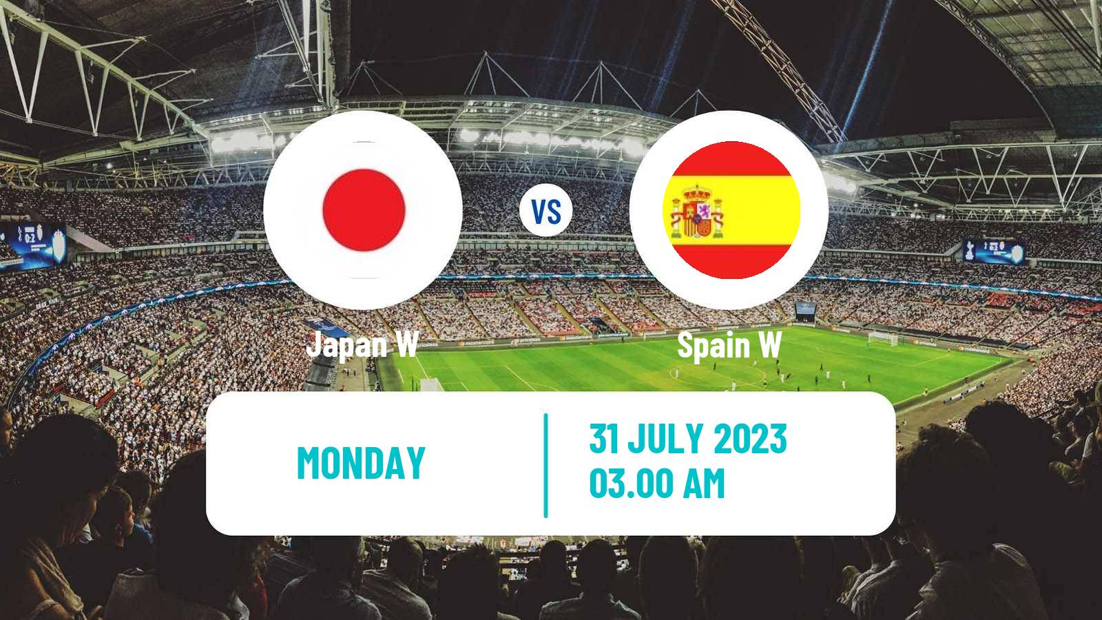 Soccer FIFA World Cup Women Japan W - Spain W