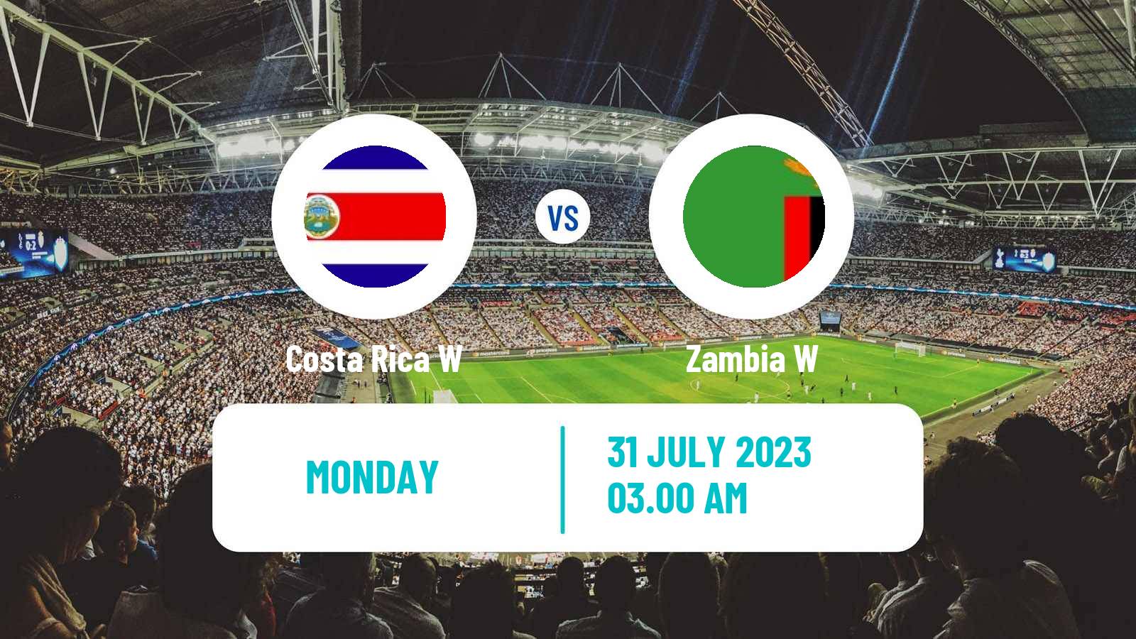 Soccer FIFA World Cup Women Costa Rica W - Zambia W