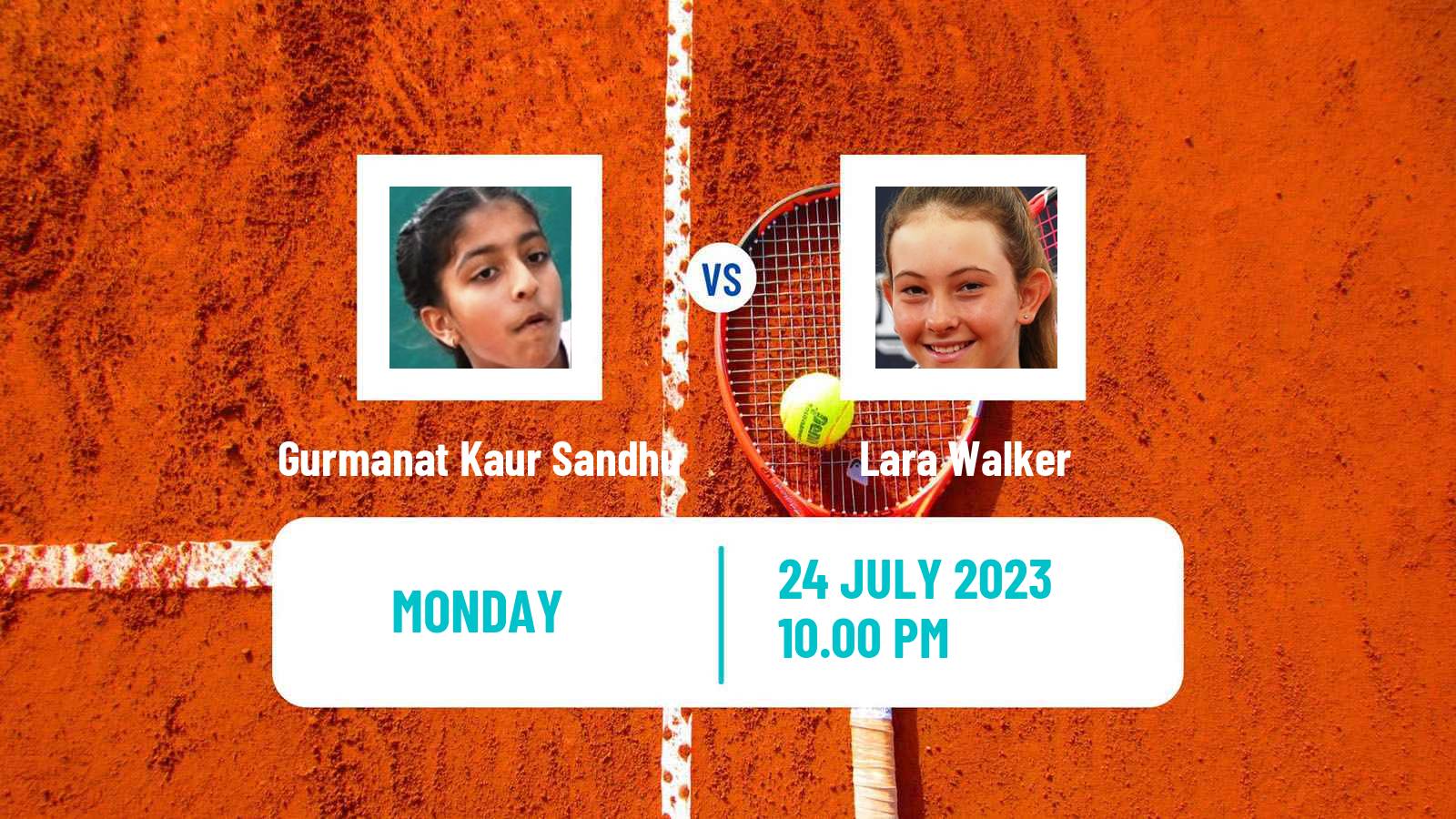 Tennis ITF W15 Caloundra Women Gurmanat Kaur Sandhu - Lara Walker