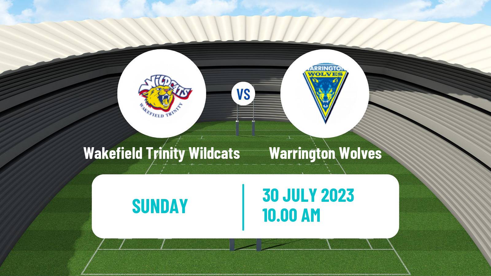 Rugby league Super League Rugby Wakefield Trinity Wildcats - Warrington Wolves