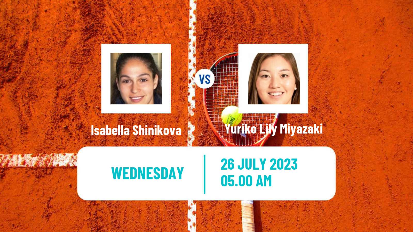 Tennis ITF W100 Figueira Da Foz Women Isabella Shinikova - Yuriko Lily Miyazaki