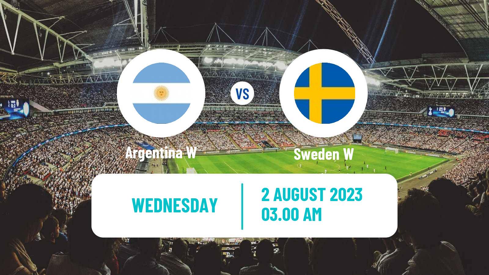 Soccer FIFA World Cup Women Argentina W - Sweden W