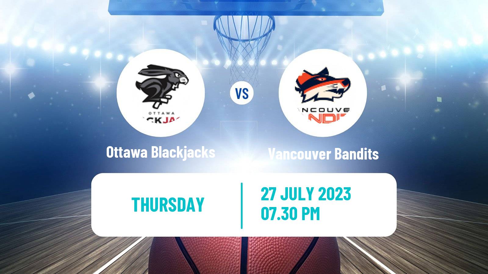 Basketball Canadian CEBL Ottawa Blackjacks - Vancouver Bandits