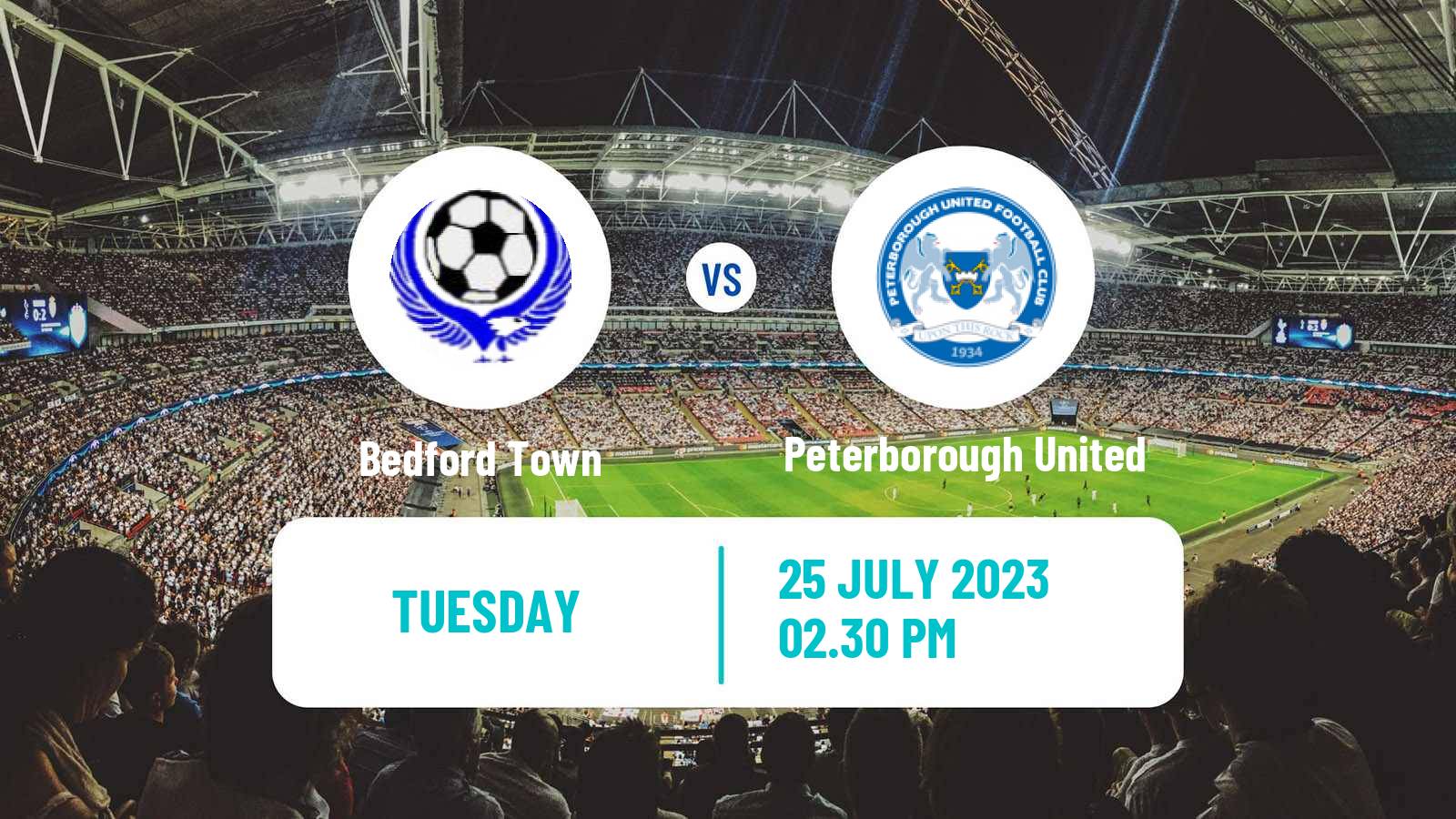 Soccer Club Friendly Bedford Town - Peterborough United