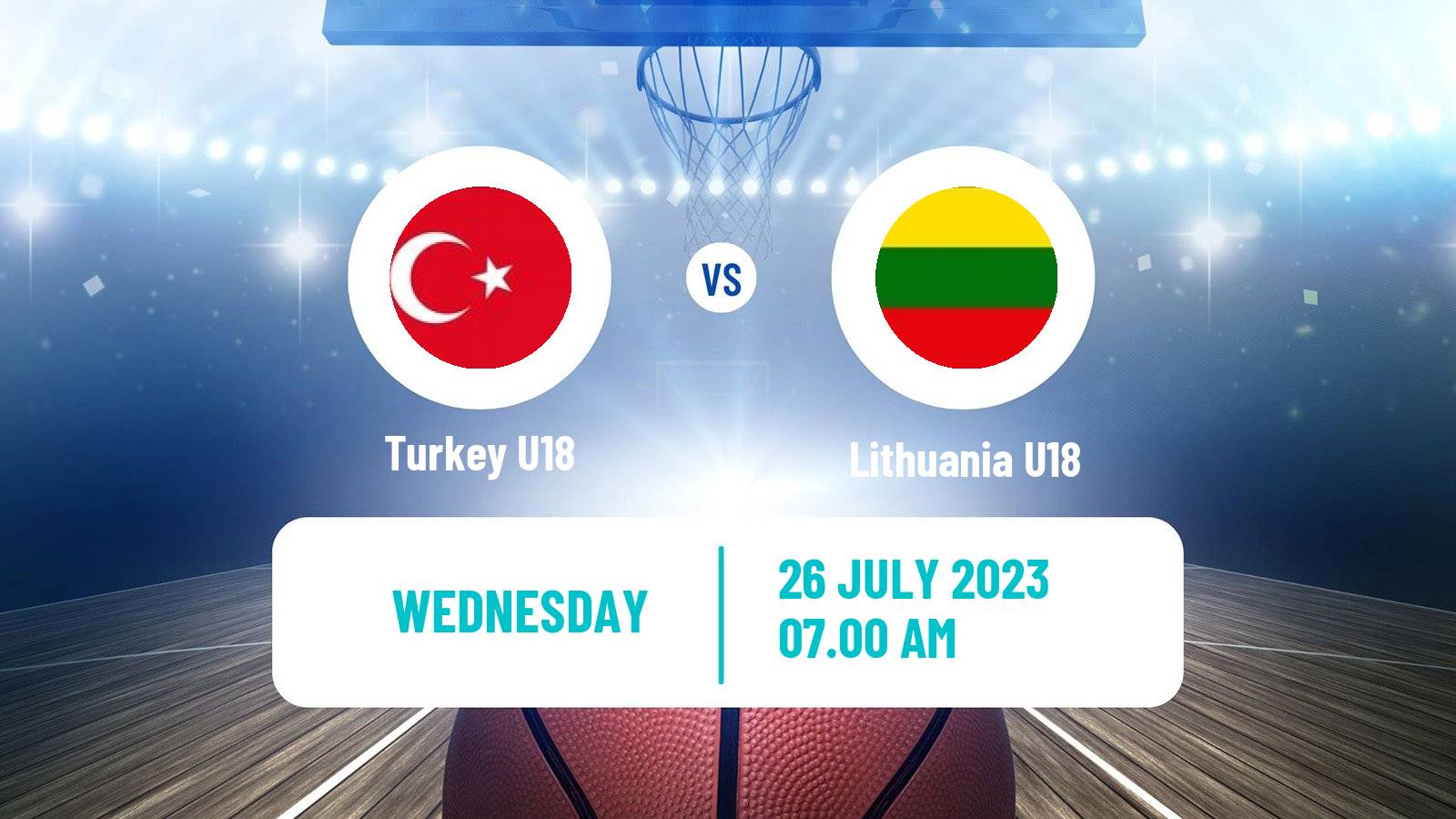 Basketball EuroBasket U18 Turkey U18 - Lithuania U18