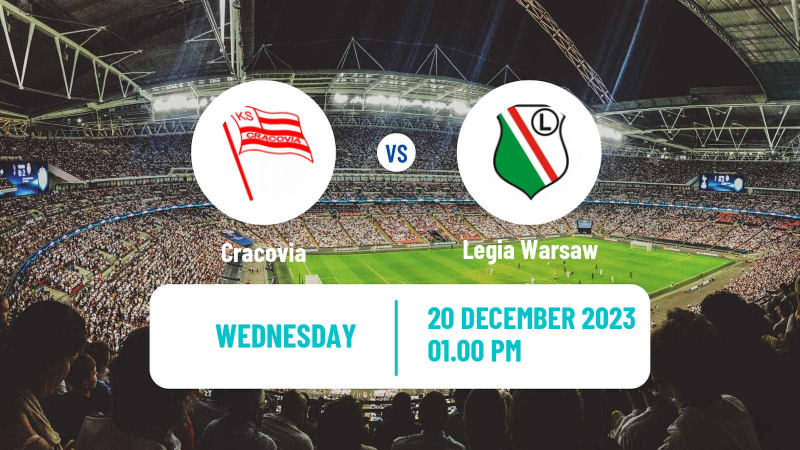Soccer Polish Ekstraklasa Cracovia - Legia Warsaw