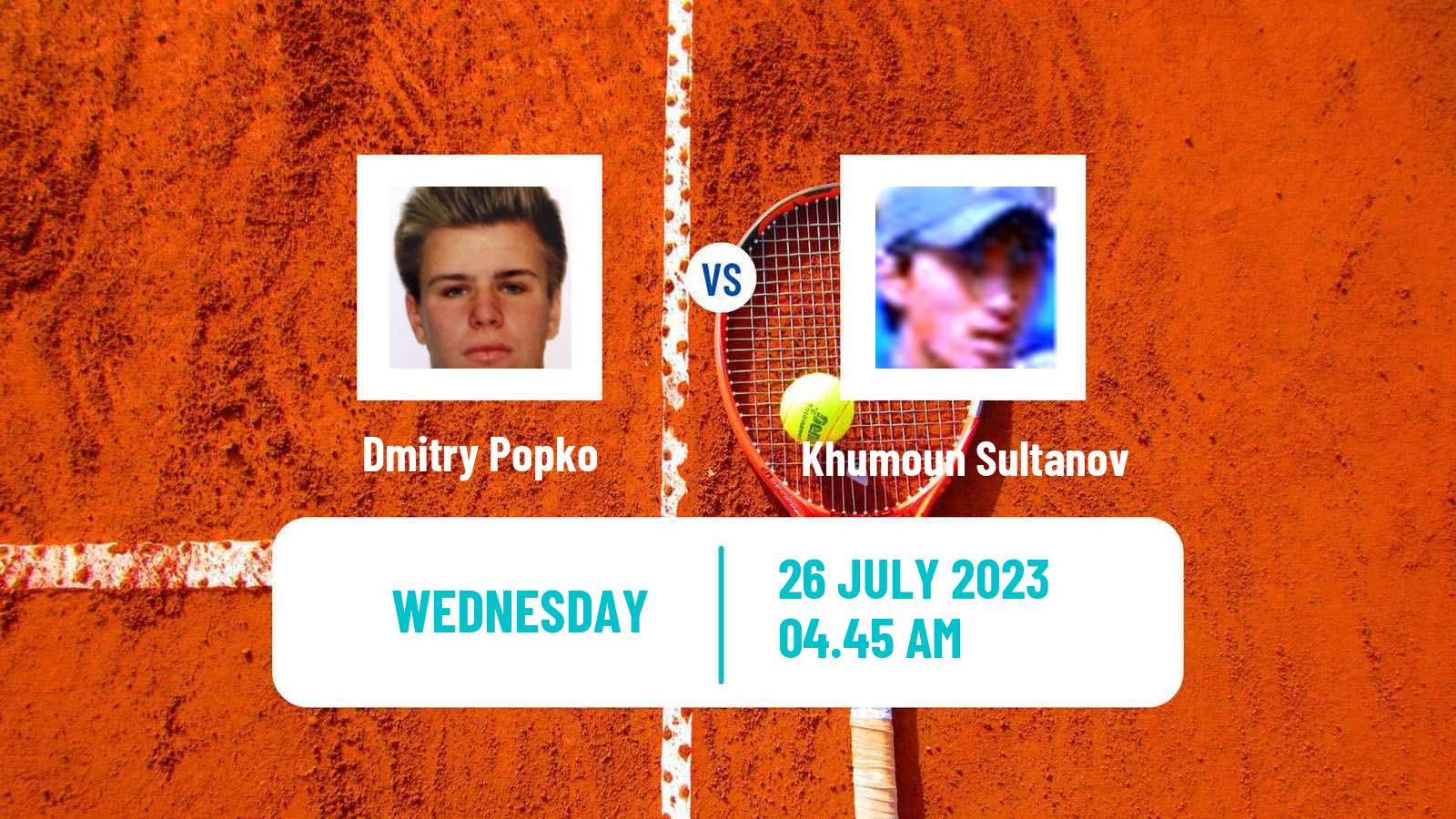 Tennis Astana Challenger Men Dmitry Popko - Khumoun Sultanov