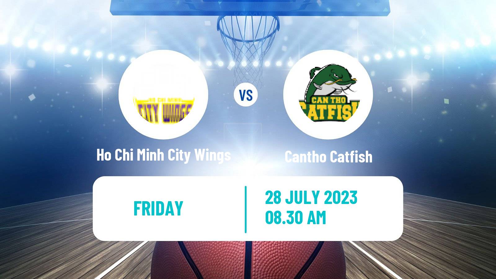 Basketball Vietnamese VBA Ho Chi Minh City Wings - Cantho Catfish