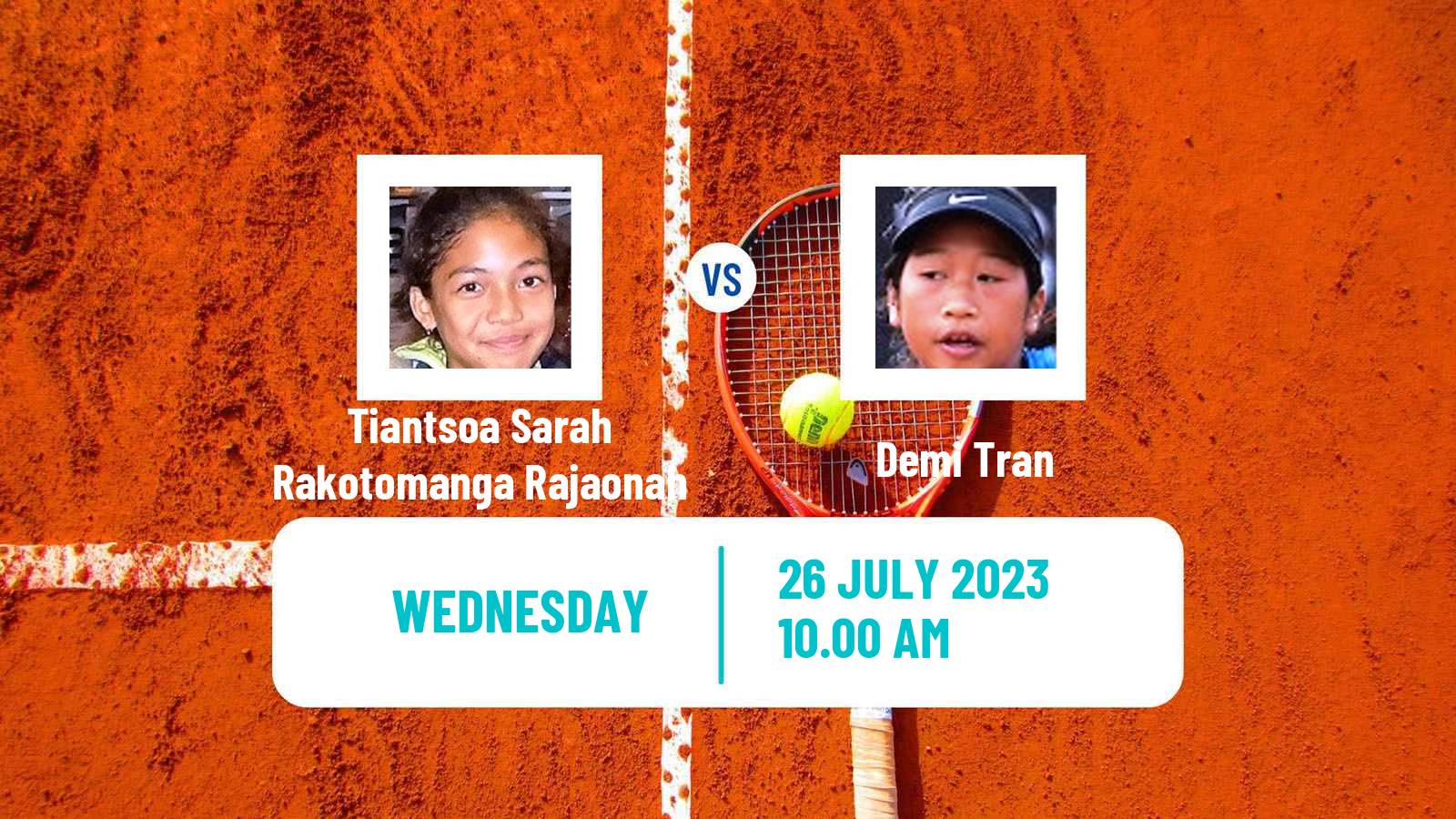 Tennis ITF W15 Casablanca 2 Women Tiantsoa Sarah Rakotomanga Rajaonah - Demi Tran