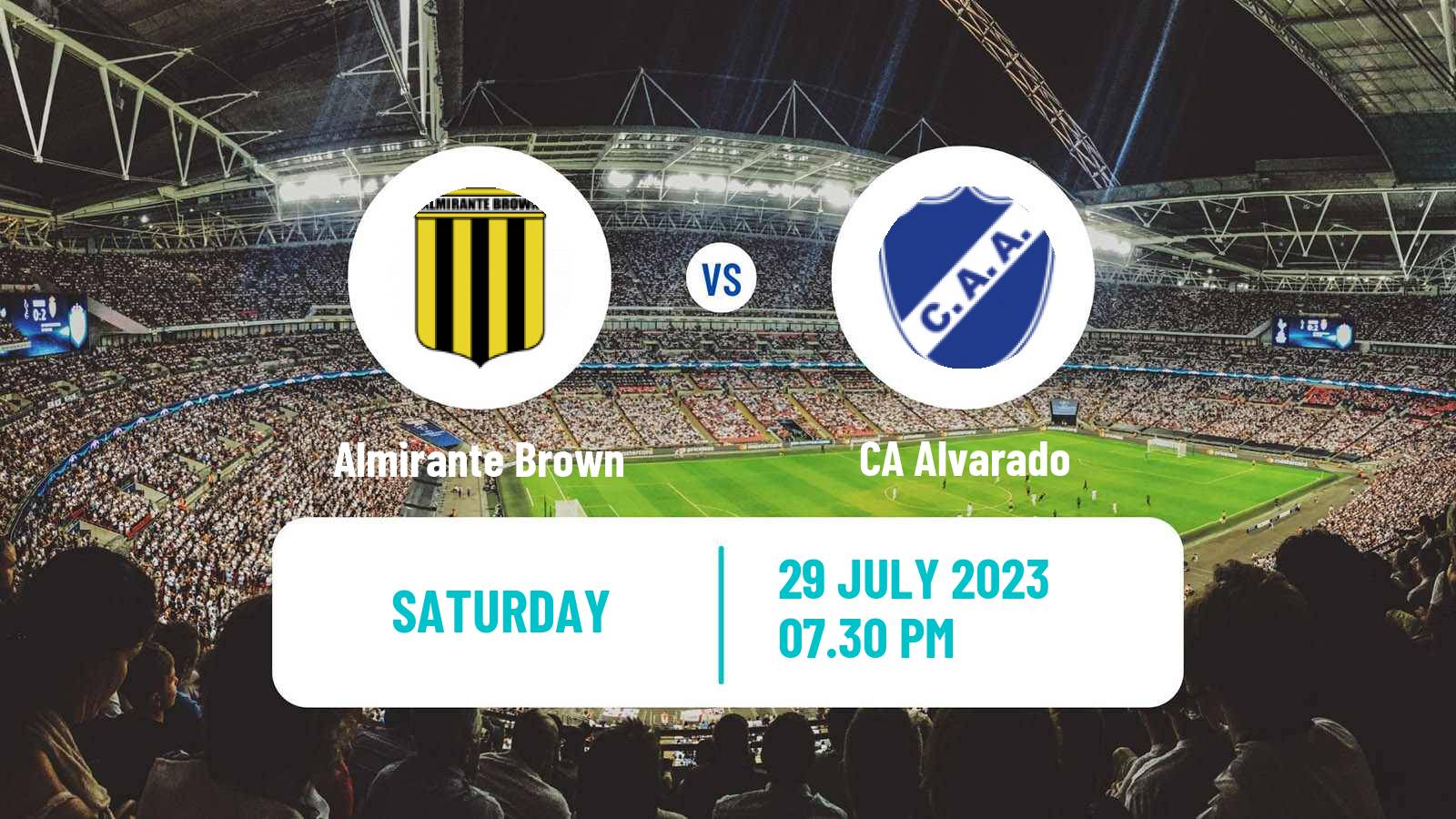 Soccer Argentinian Primera Nacional Almirante Brown - Alvarado