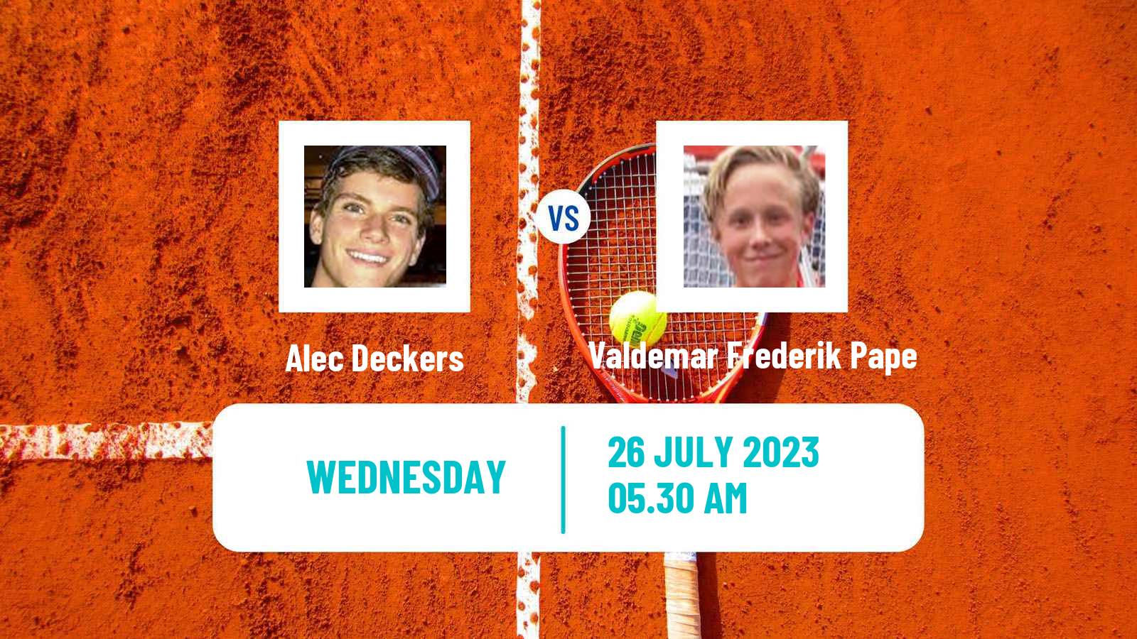 Tennis ITF M15 Vejle Men Alec Deckers - Valdemar Frederik Pape