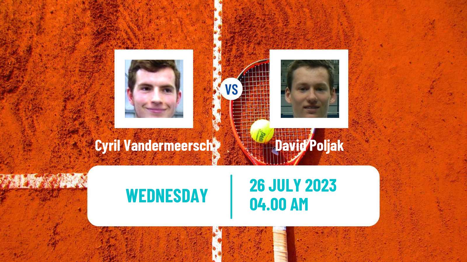 Tennis ITF M15 Monastir 30 Men Cyril Vandermeersch - David Poljak