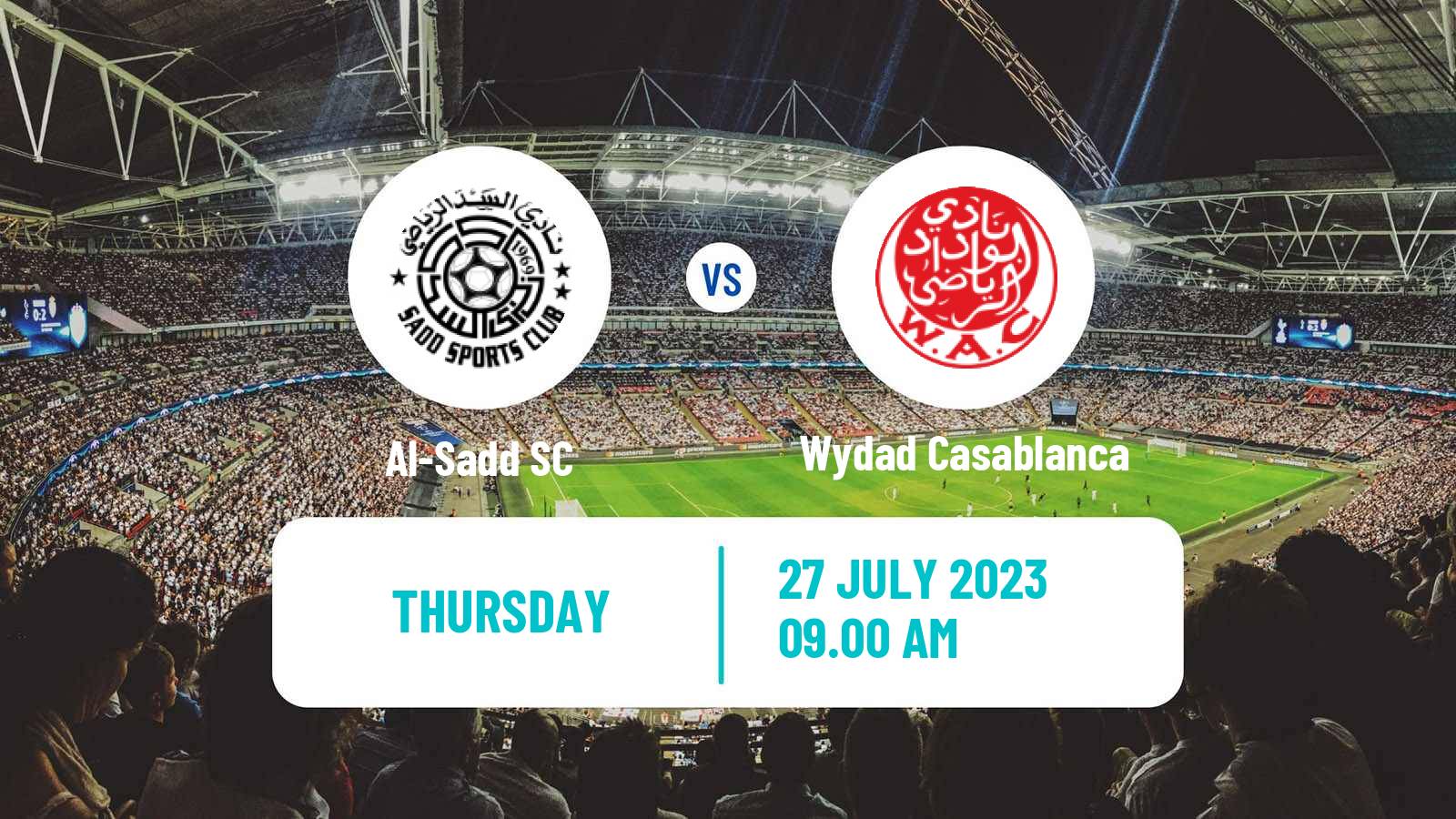 Soccer Arab Club Championship Cup Al-Sadd - Wydad Casablanca