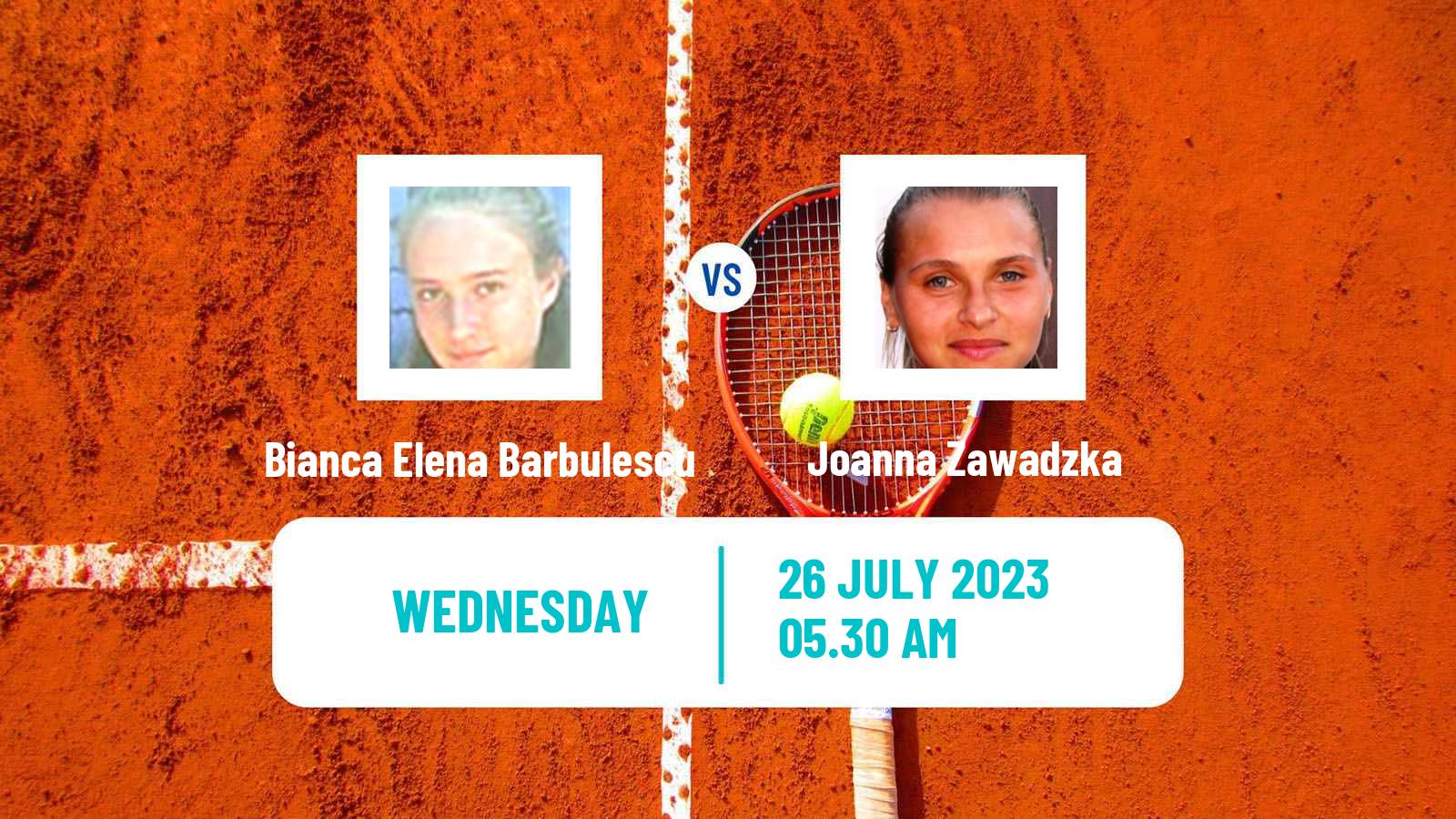 Tennis ITF W15 Monastir 25 Women Bianca Elena Barbulescu - Joanna Zawadzka