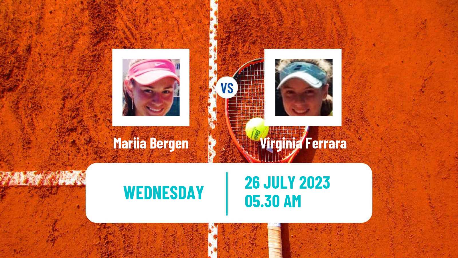 Tennis ITF W15 Monastir 25 Women Mariia Bergen - Virginia Ferrara