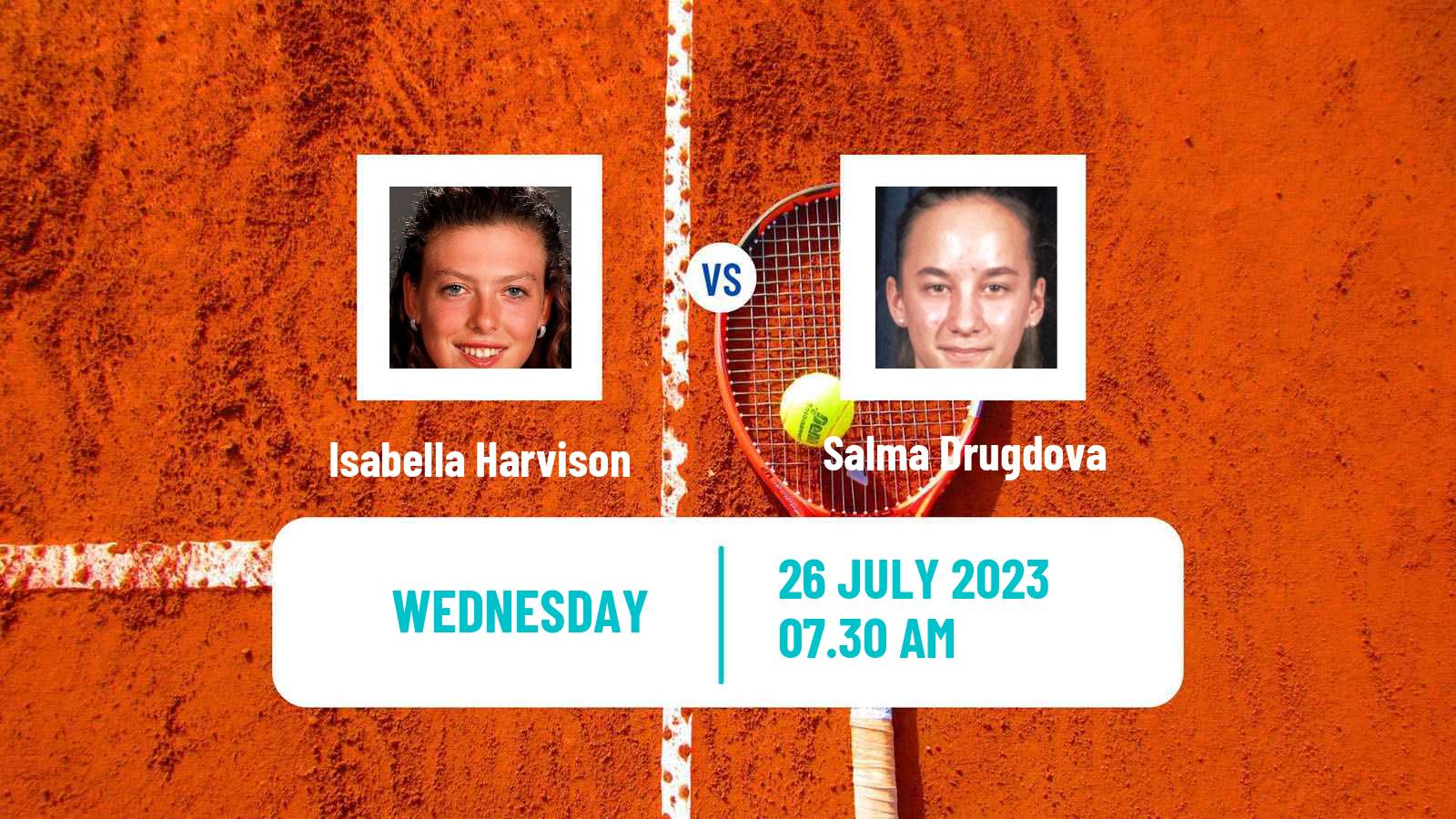 Tennis ITF W15 Monastir 25 Women Isabella Harvison - Salma Drugdova