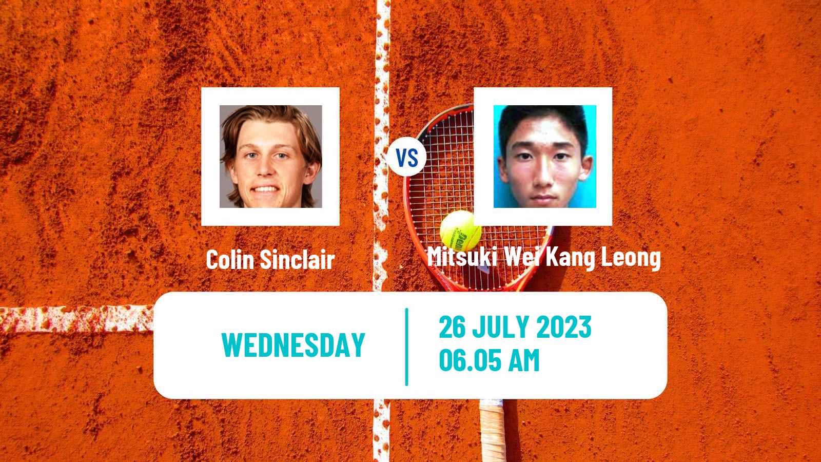 Tennis Davis Cup Group III Colin Sinclair - Mitsuki Wei Kang Leong