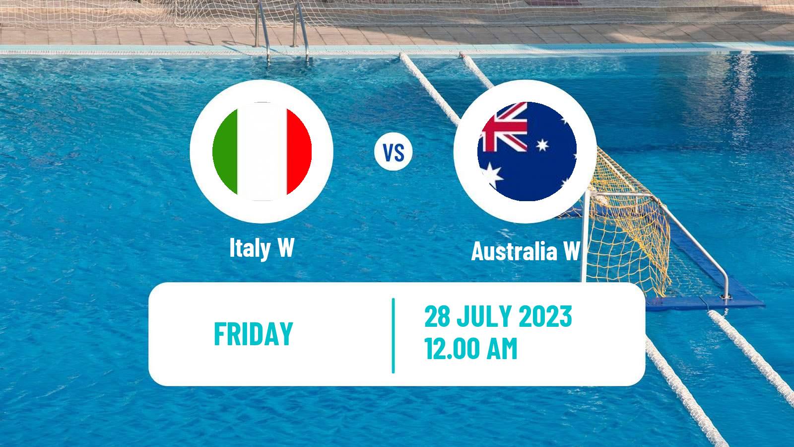 Water polo World Championship Water Polo Women Italy W - Australia W