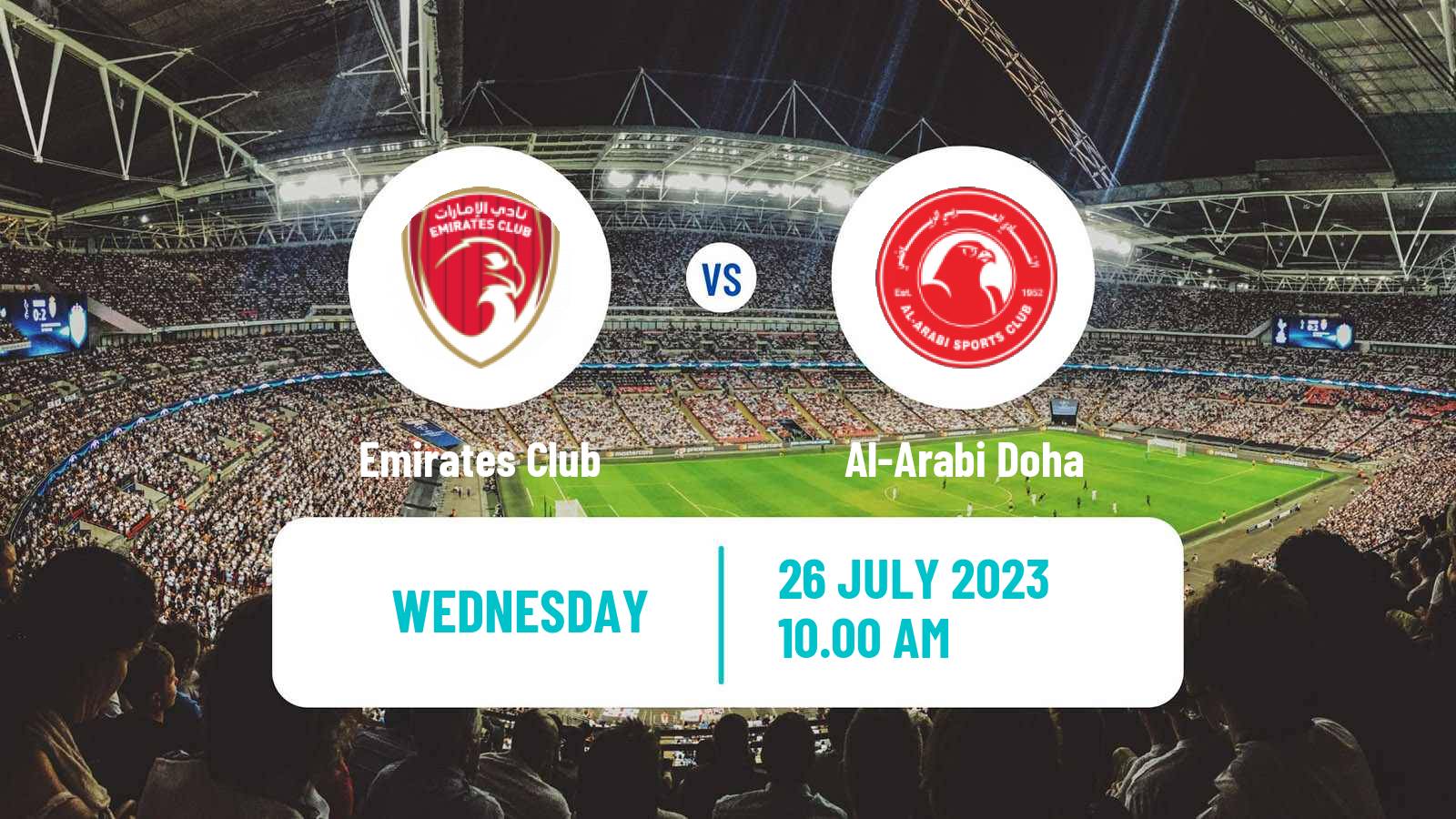 Soccer Club Friendly Emirates Club - Al-Arabi Doha