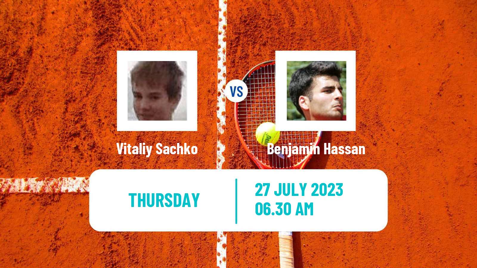 Tennis Verona Challenger Men Vitaliy Sachko - Benjamin Hassan