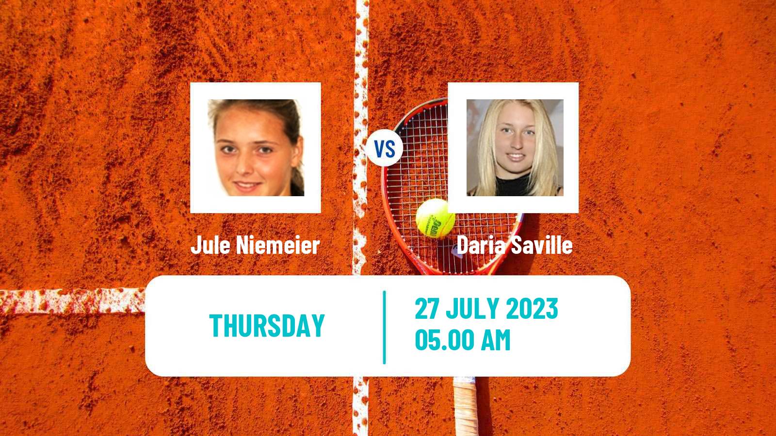 Tennis WTA Hamburg Jule Niemeier - Daria Saville